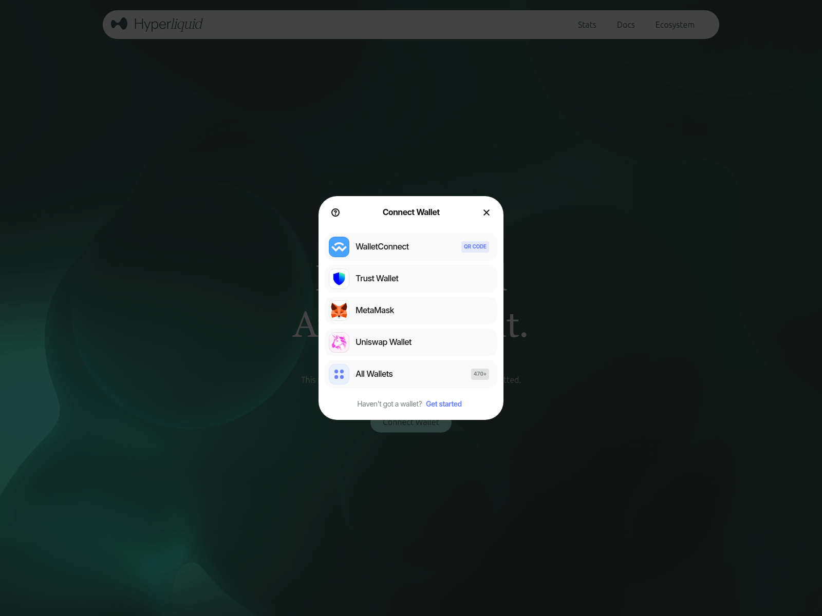Screenshot of claiming-hyperliquid.xyz