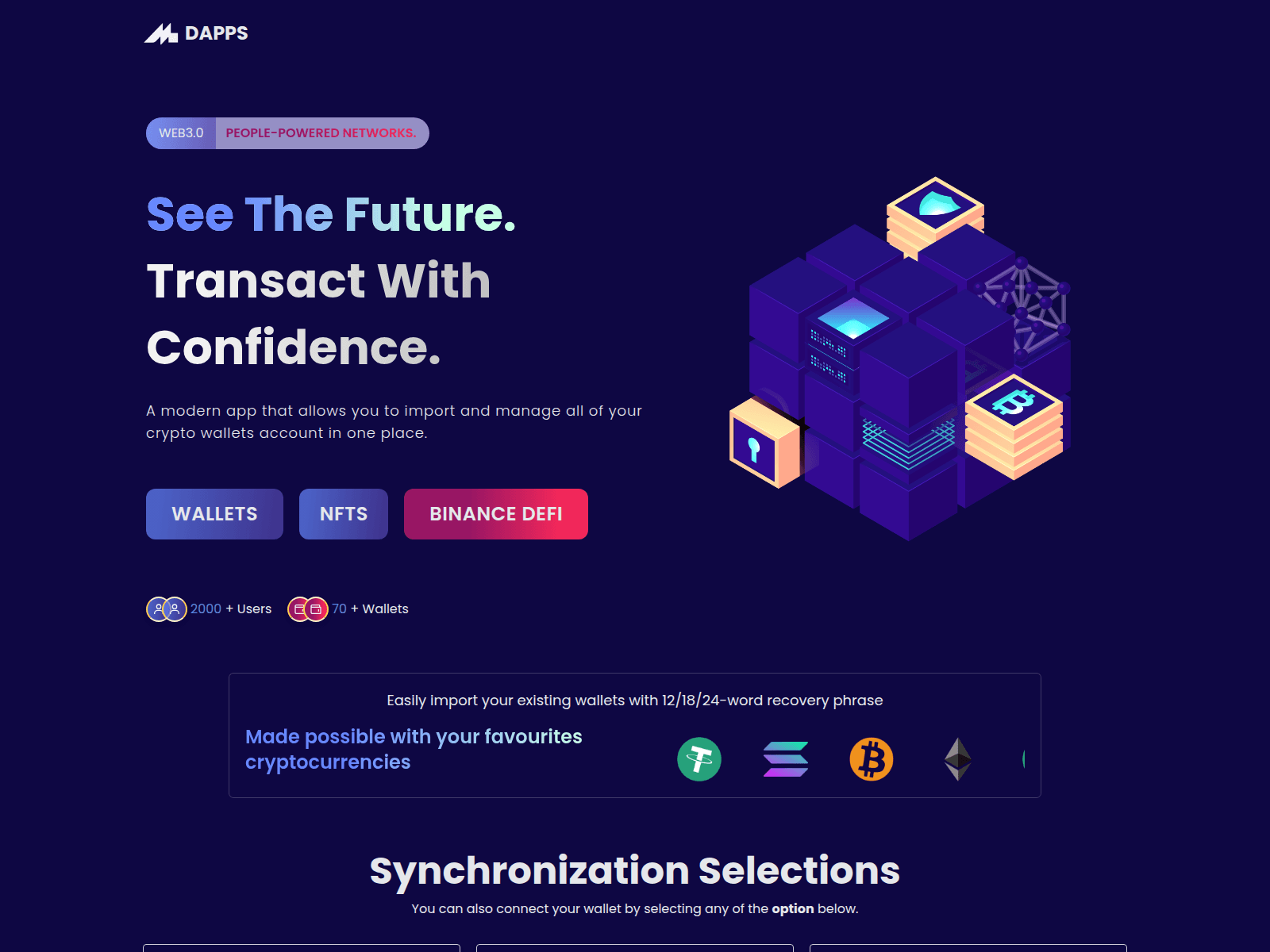 Screenshot of decentralized-apps.netlify.app