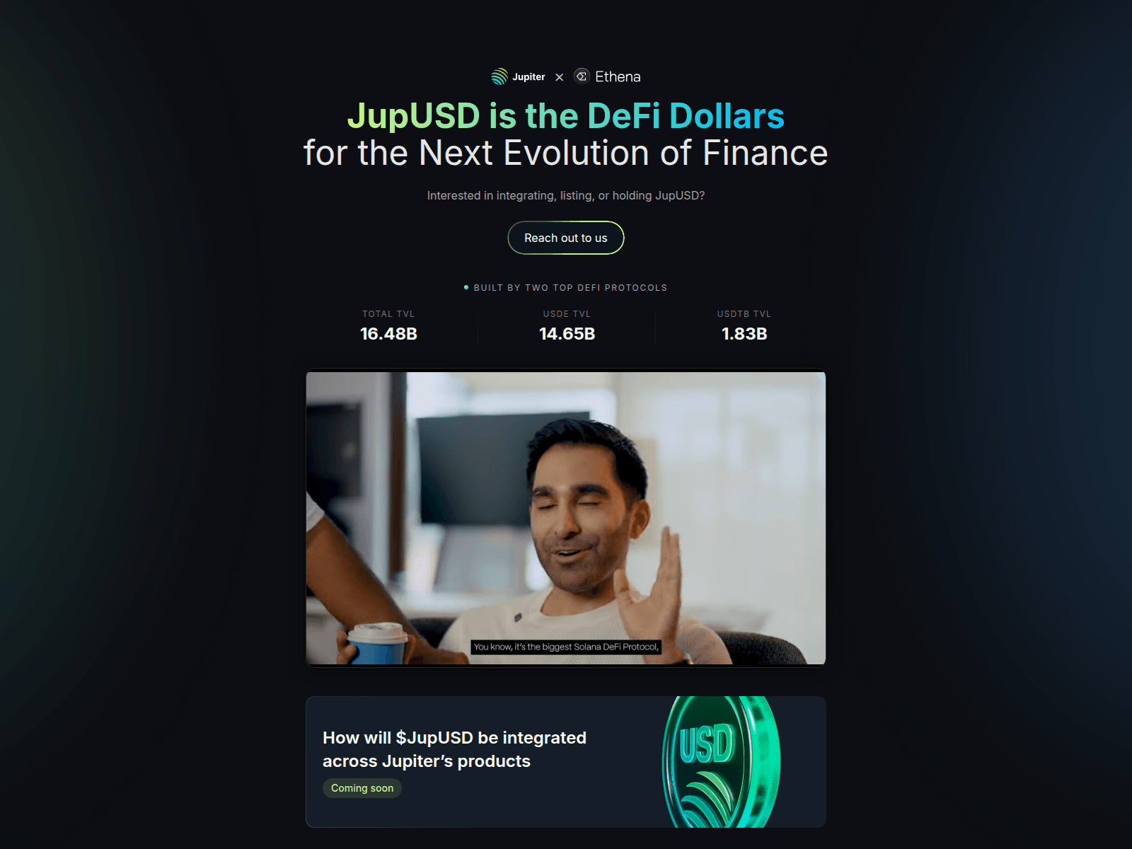Screenshot of jupusd.money