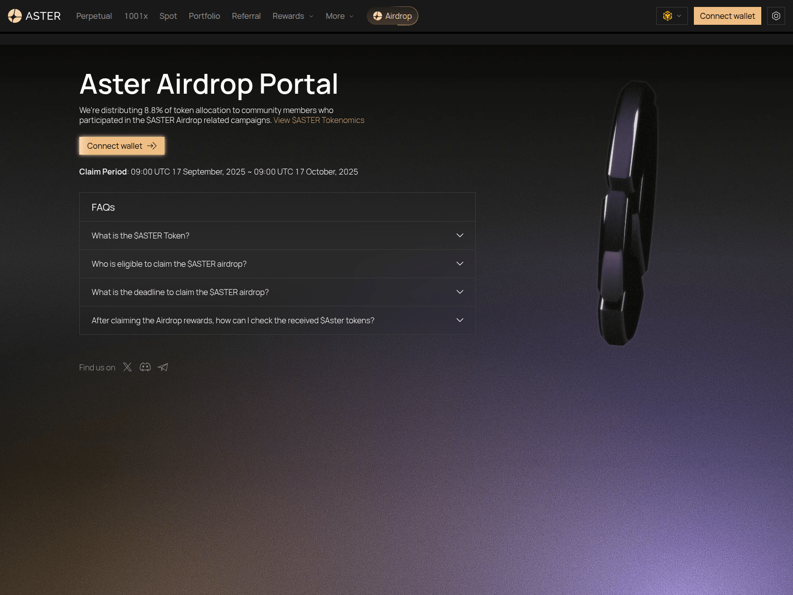 Screenshot of aster-xdex.com