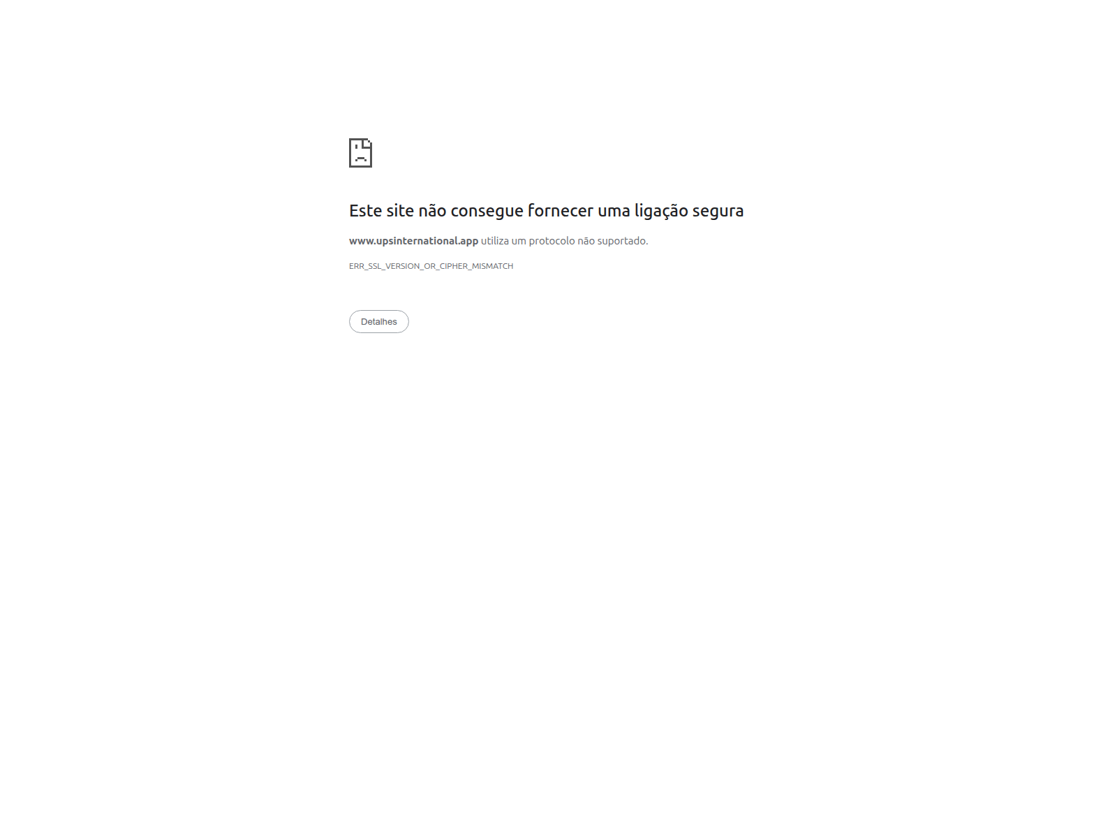 Screenshot of upsinternational.app
