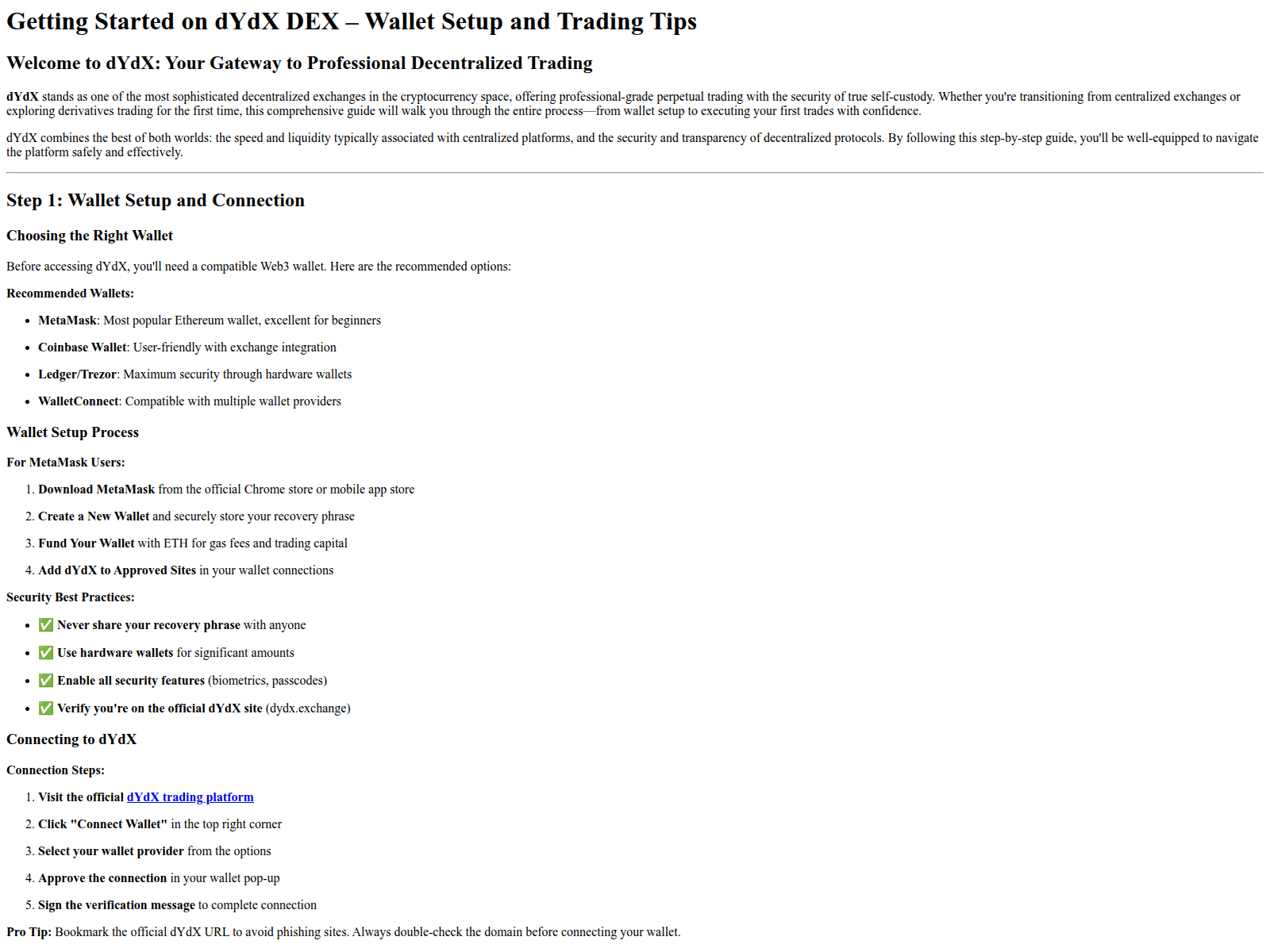 Forensic screenshot of connect-with-dydx-web.pages.dev