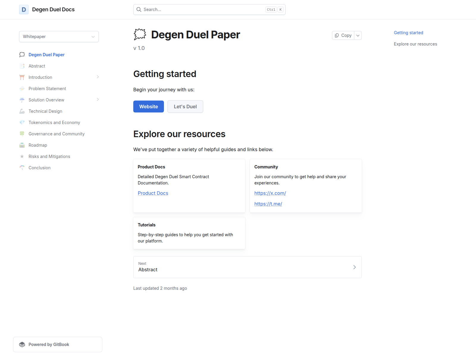 Screenshot of degen-duel-docs.gitbook.io