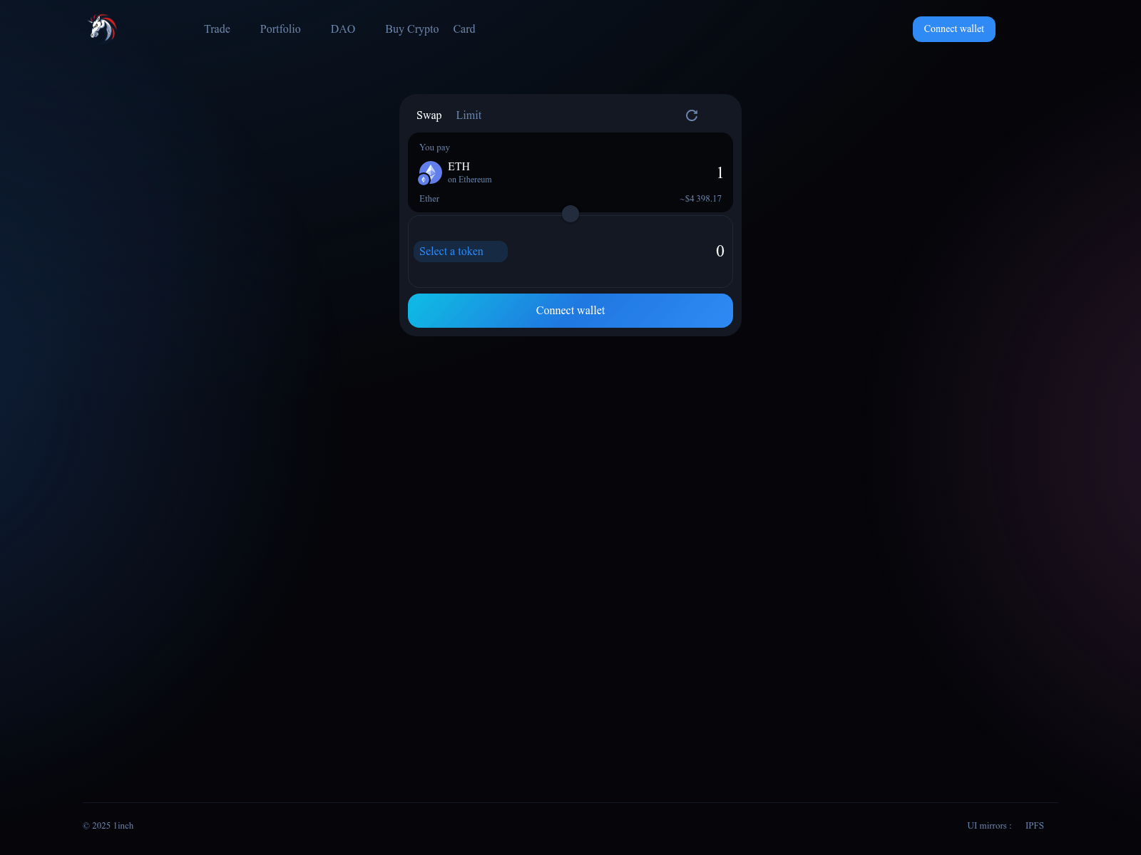 Screenshot of swp-1inch.org