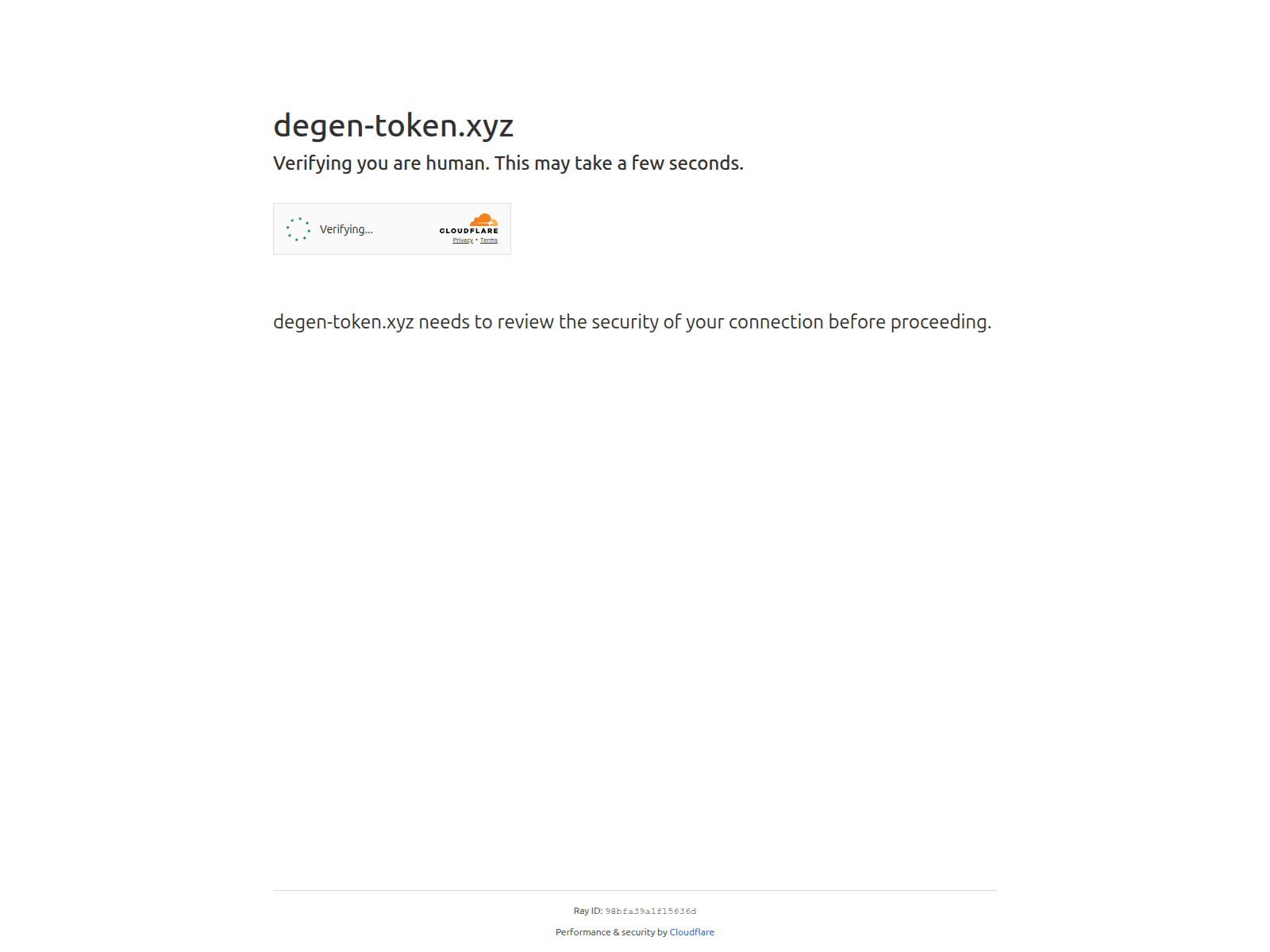 Screenshot of degen-token.xyz