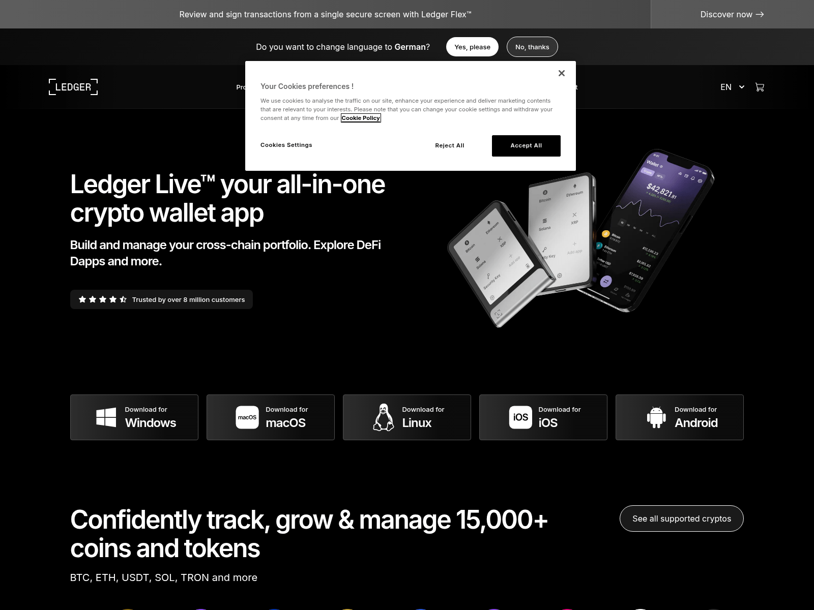 Screenshot of xn--ledgr-9za.com