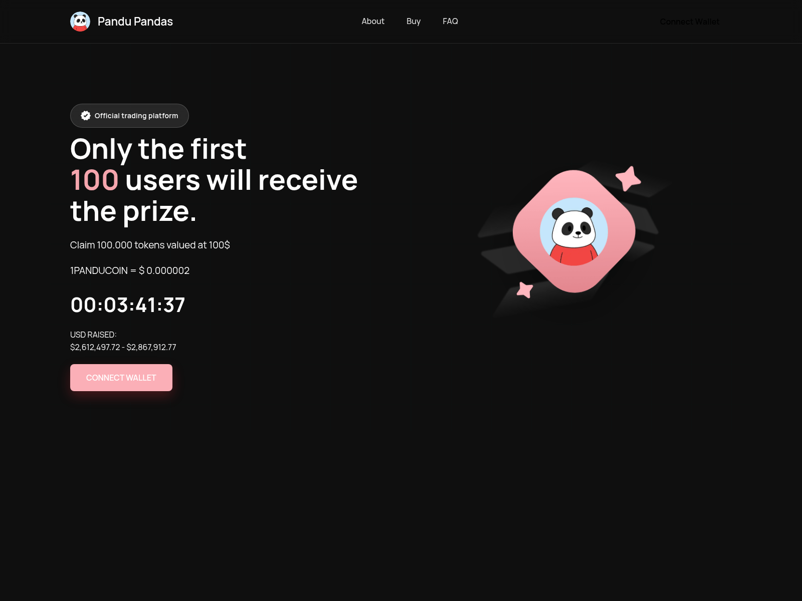 Screenshot of panducoin.com