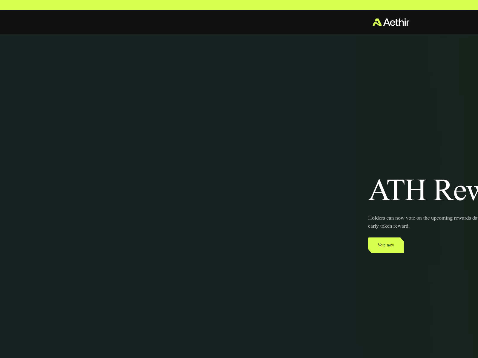 Screenshot of proposal-aethircloud.votings.workers.dev
