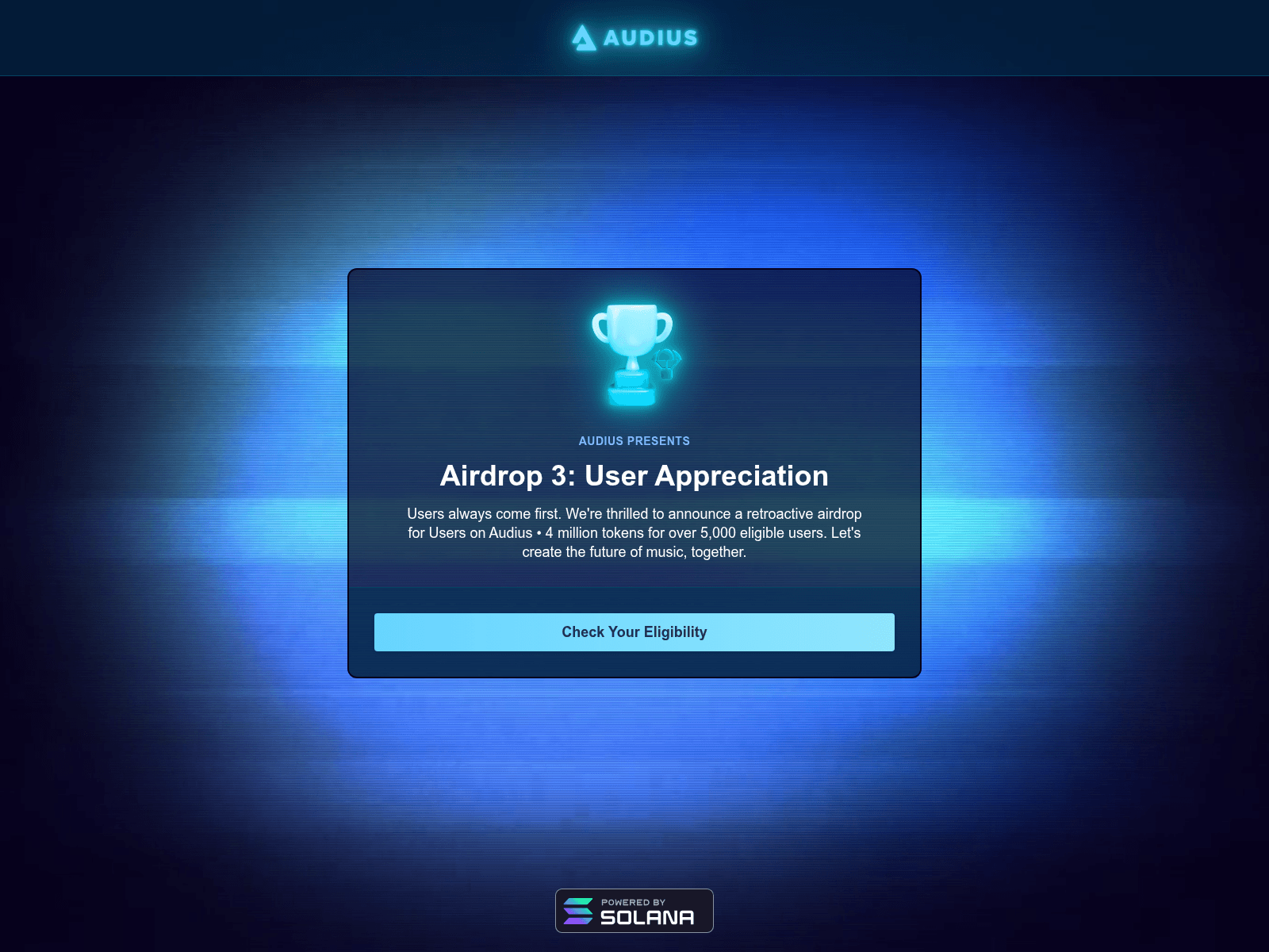 Screenshot of audiuss.xyz