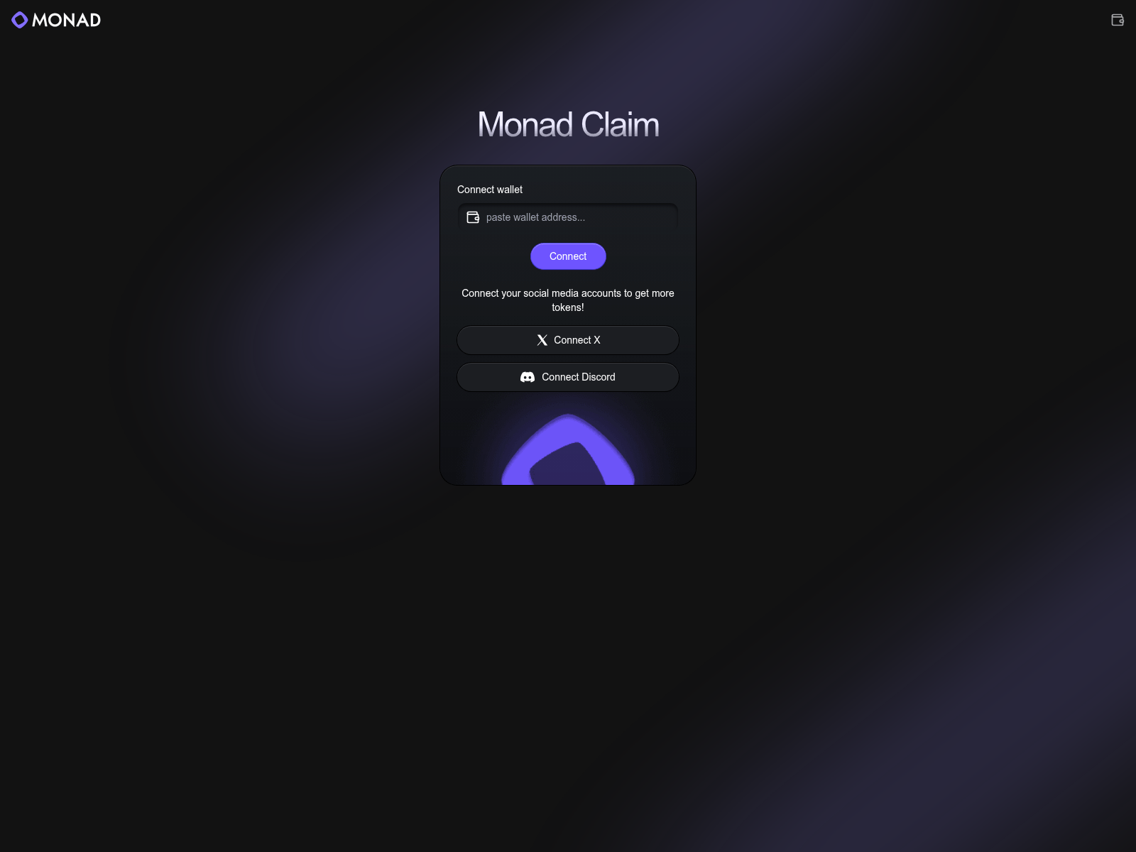 Screenshot of monadclaim.pages.dev