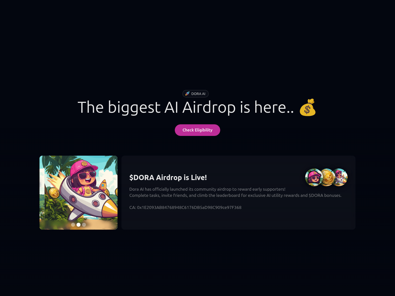 Screenshot of airdrop-xdora.io