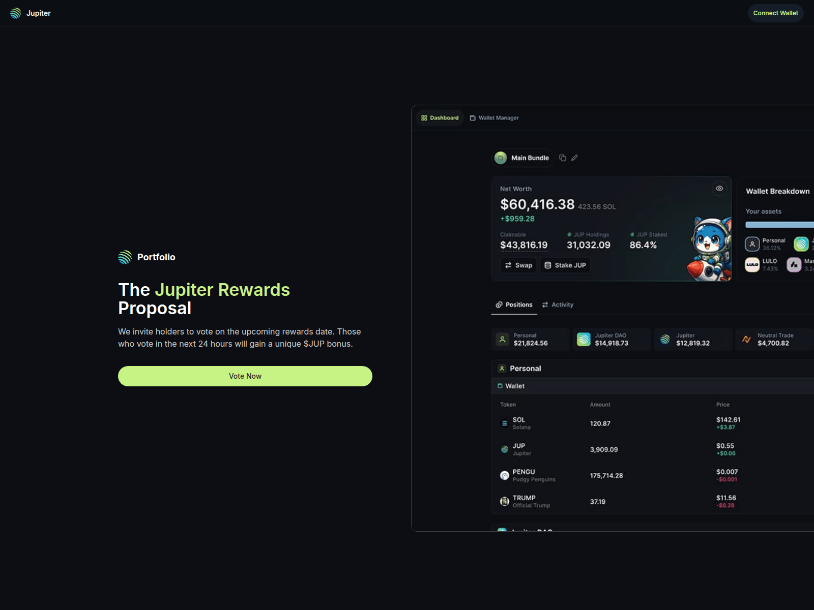 Screenshot of www-jup.network
