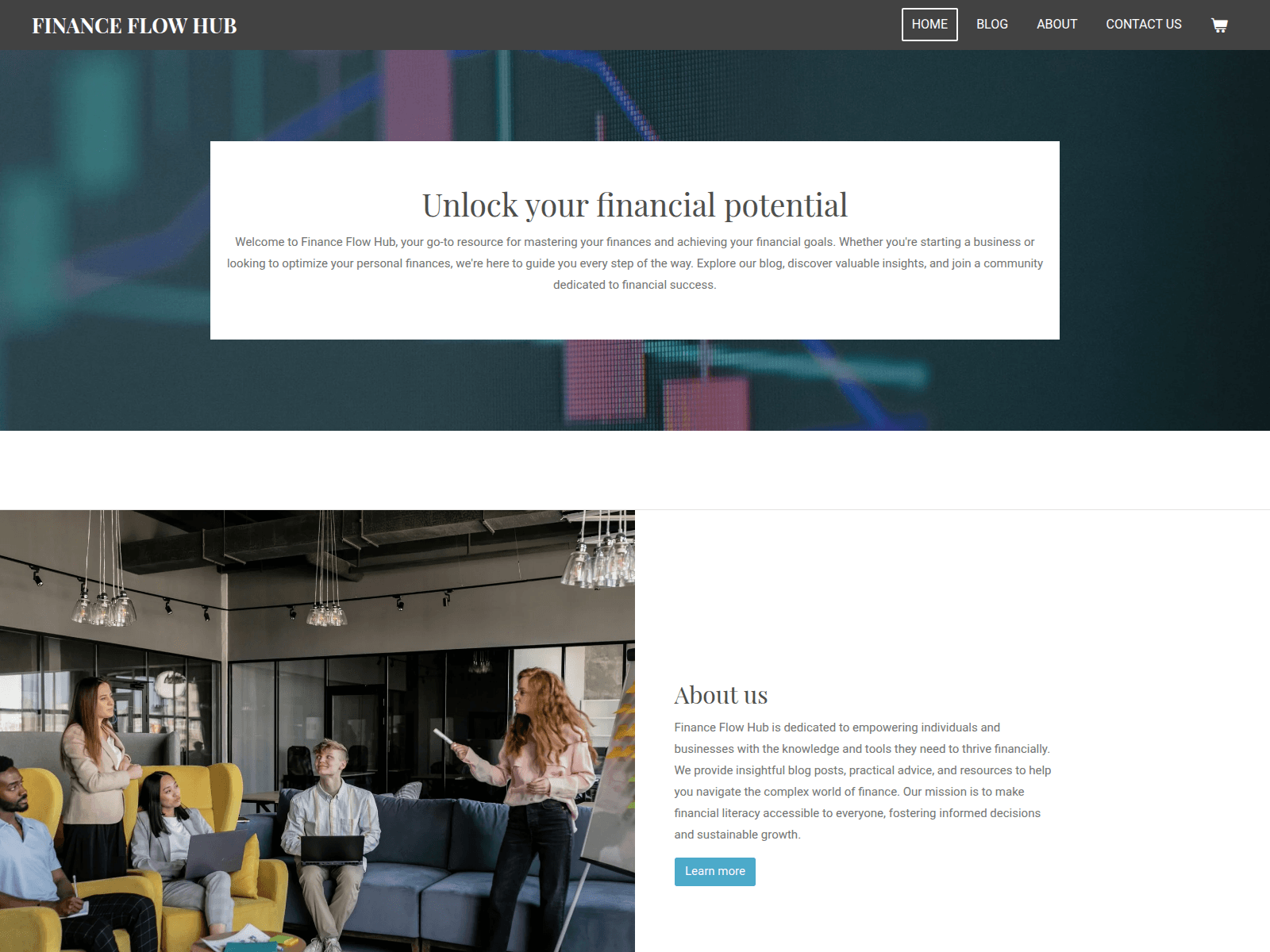 Screenshot of finance-flow-hub.com