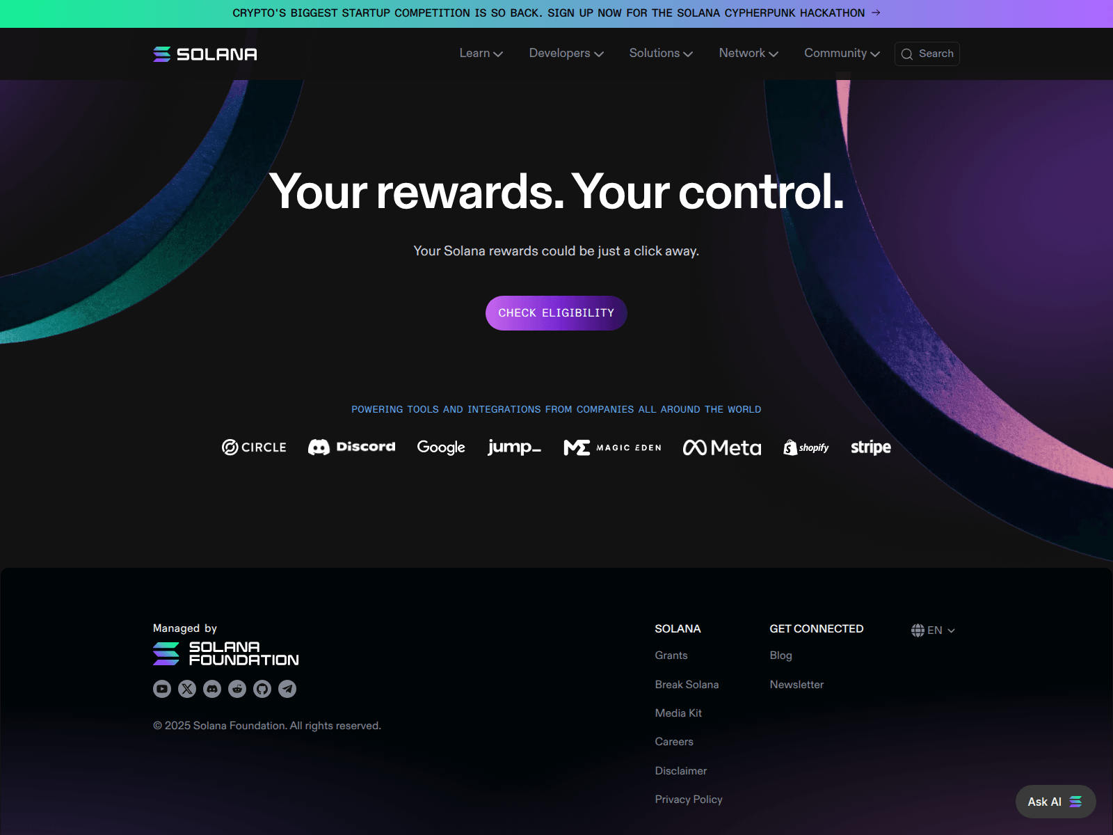 Screenshot of solanazx.info
