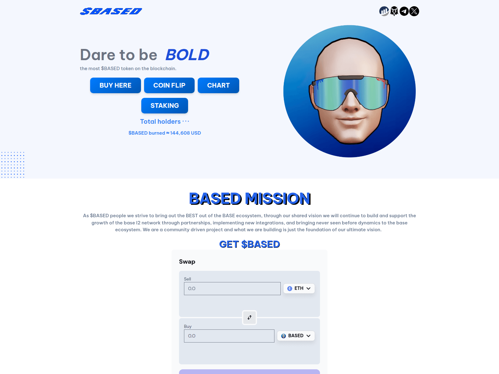 Screenshot of www.basedcoin.net