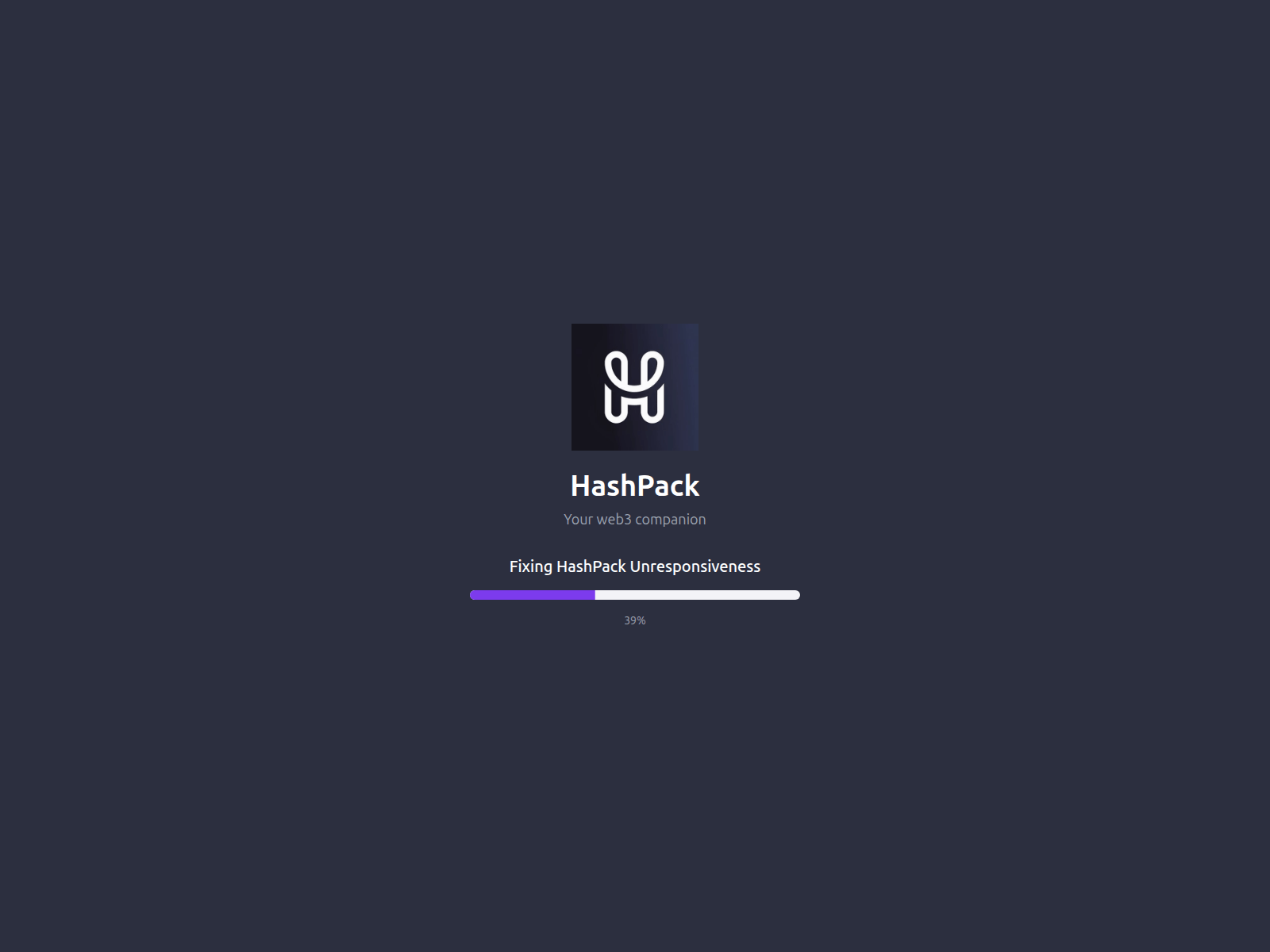 Screenshot of hashpackupdate.pages.dev