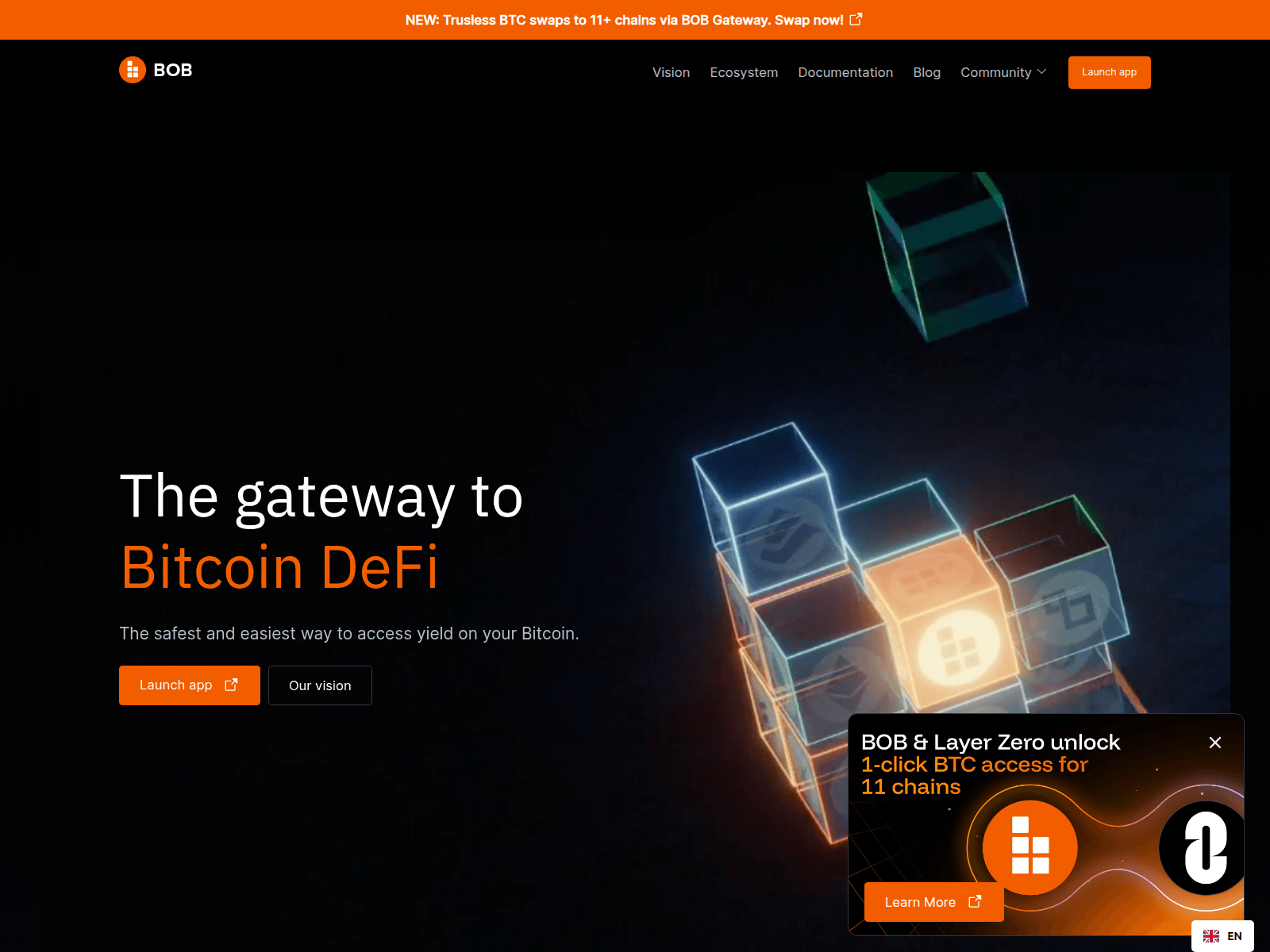 Screenshot of bob-b86d92.webflow.io