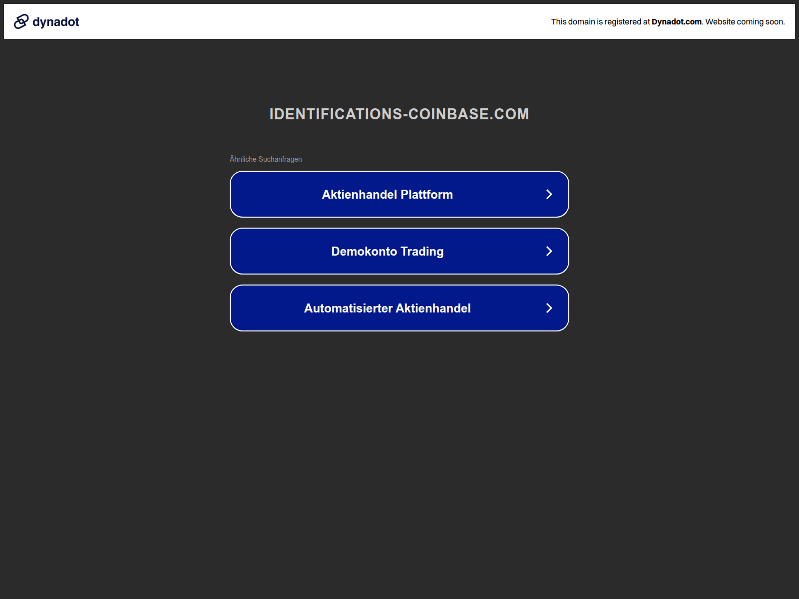 Screenshot of account.identifications-coinbase.com
