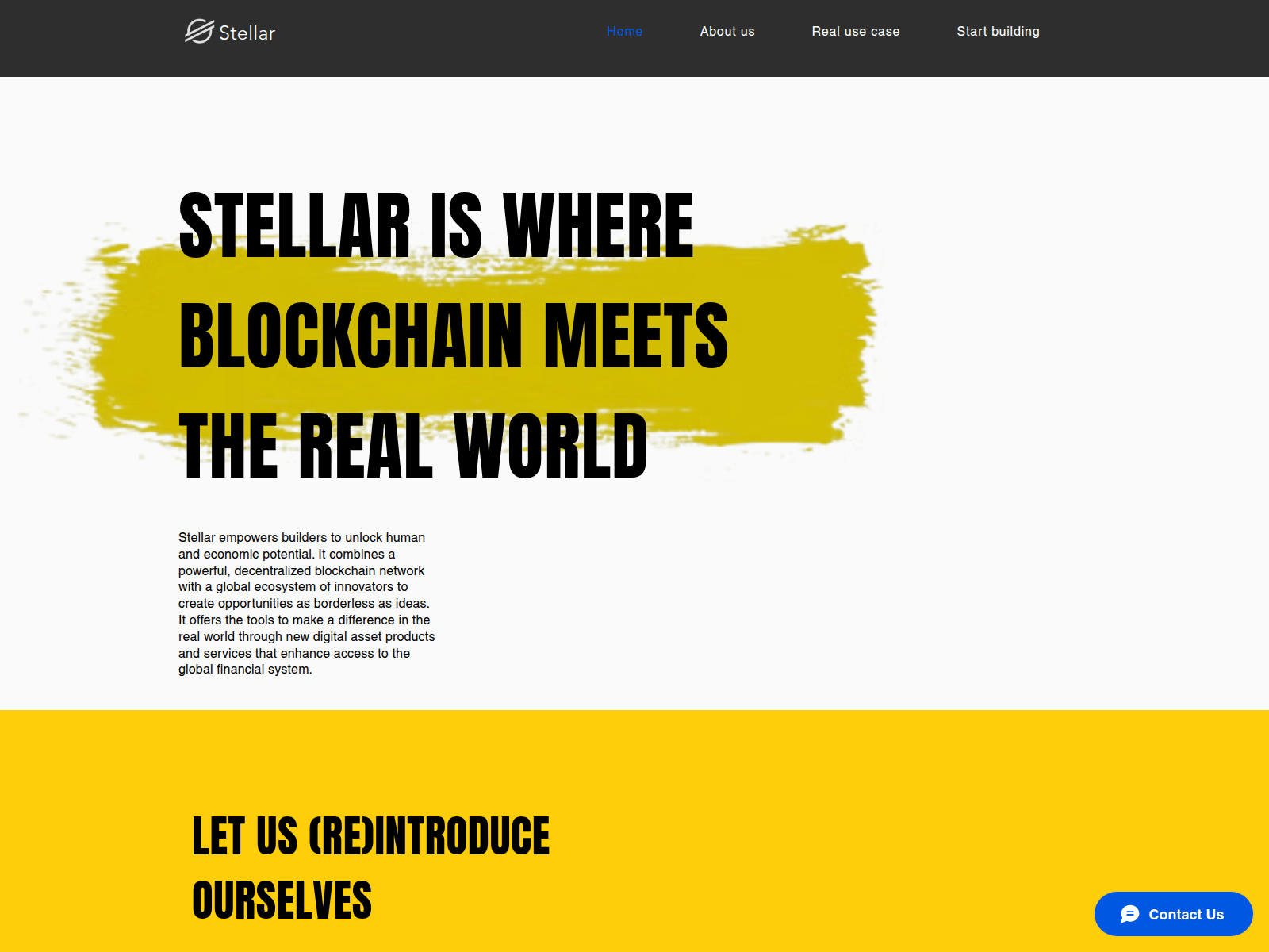 Screenshot of www.stellarnetwork.io