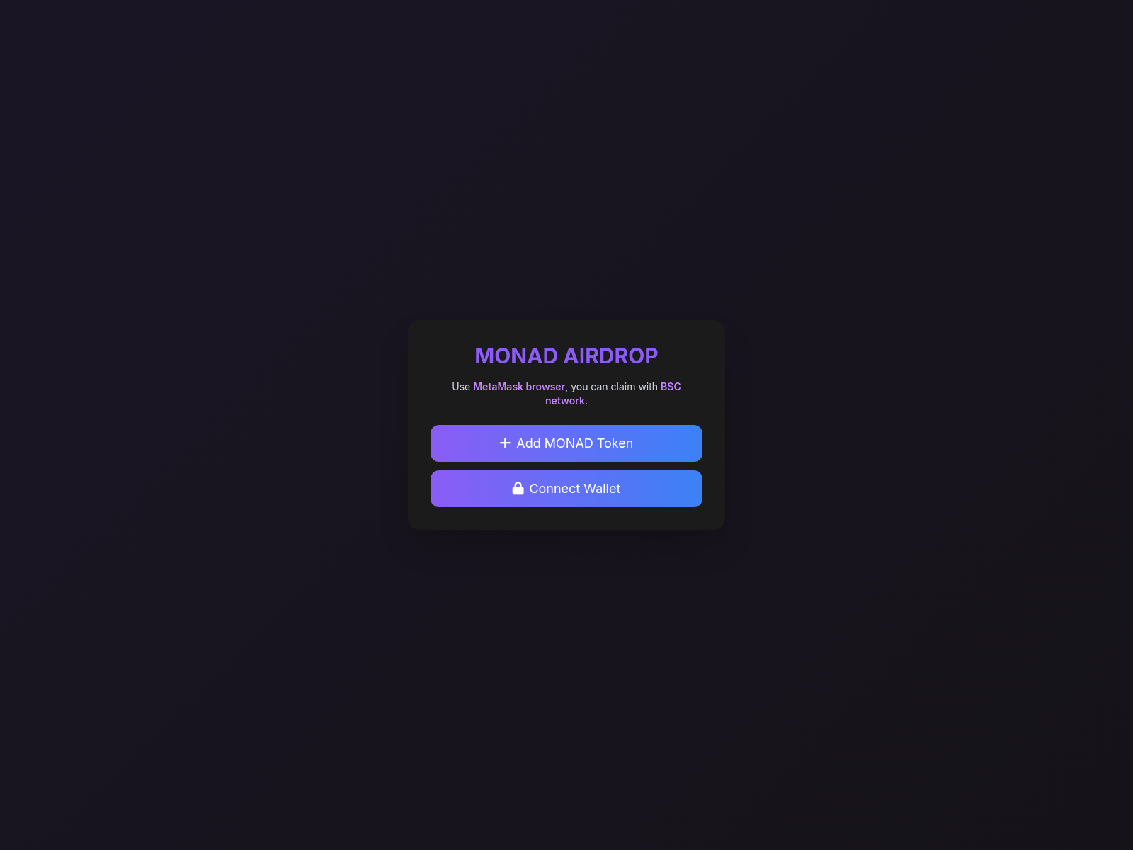 Screenshot of monadairdrop.top