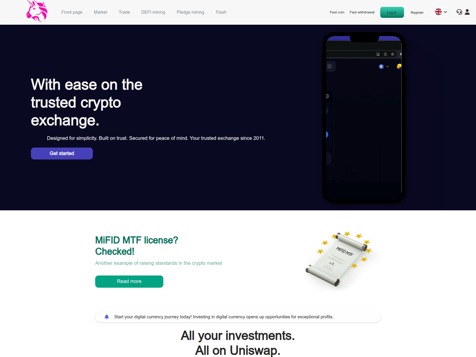 Screenshot of derivetivaex.top