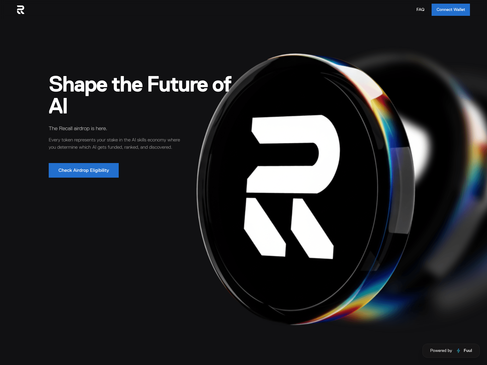 Screenshot of claim.recali.life