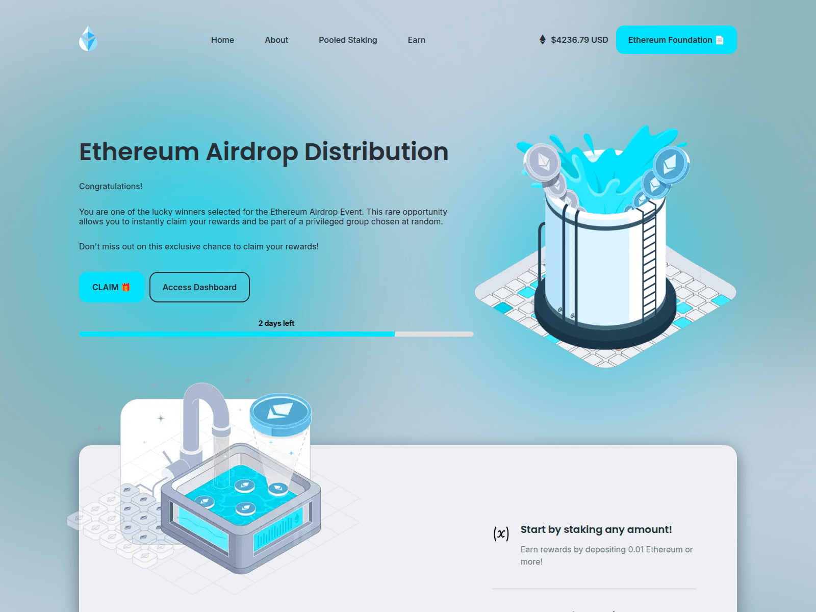 Screenshot of eth-airdrops.netlify.app