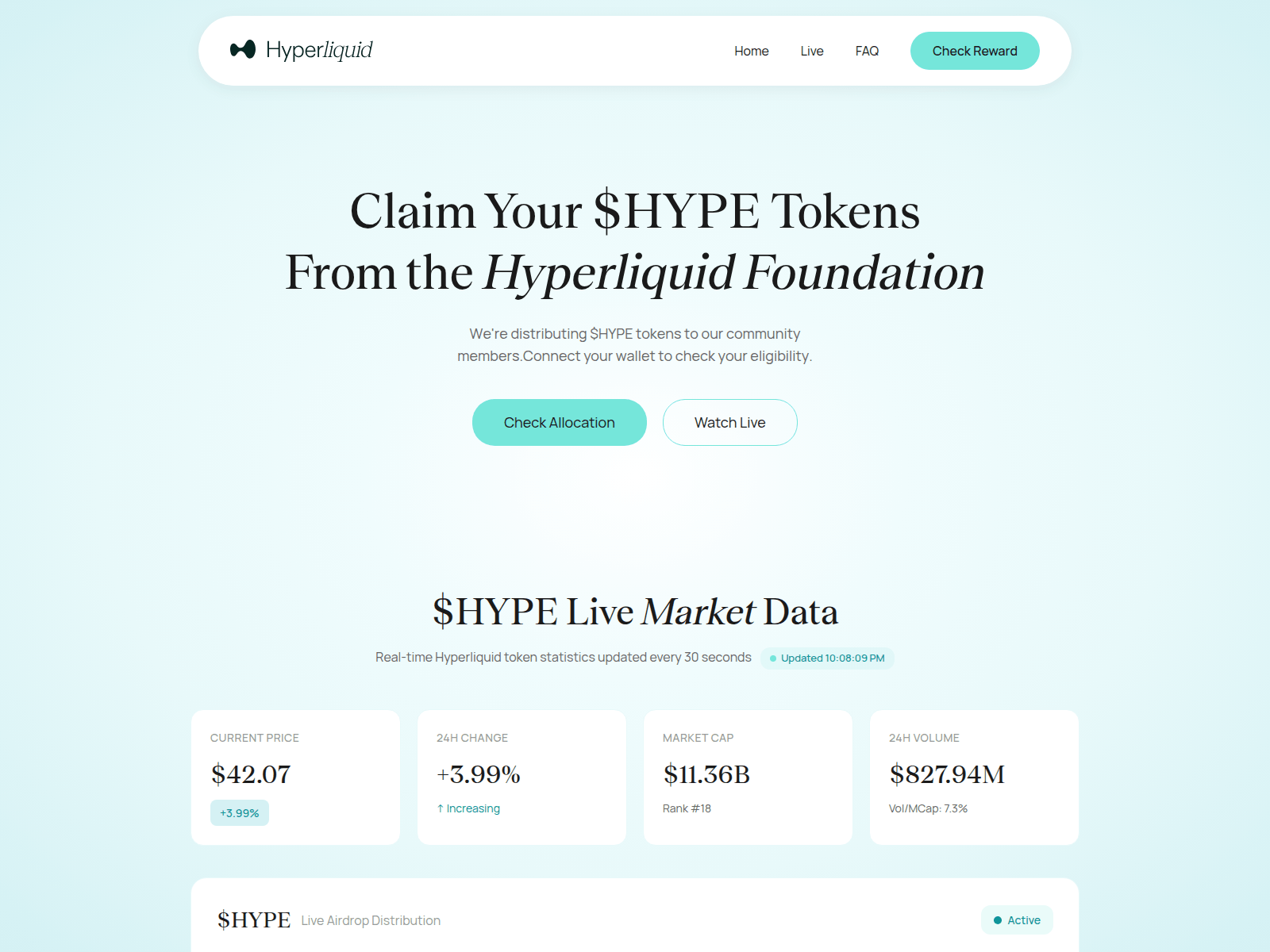 Screenshot of chain-hyprliquid.xyz