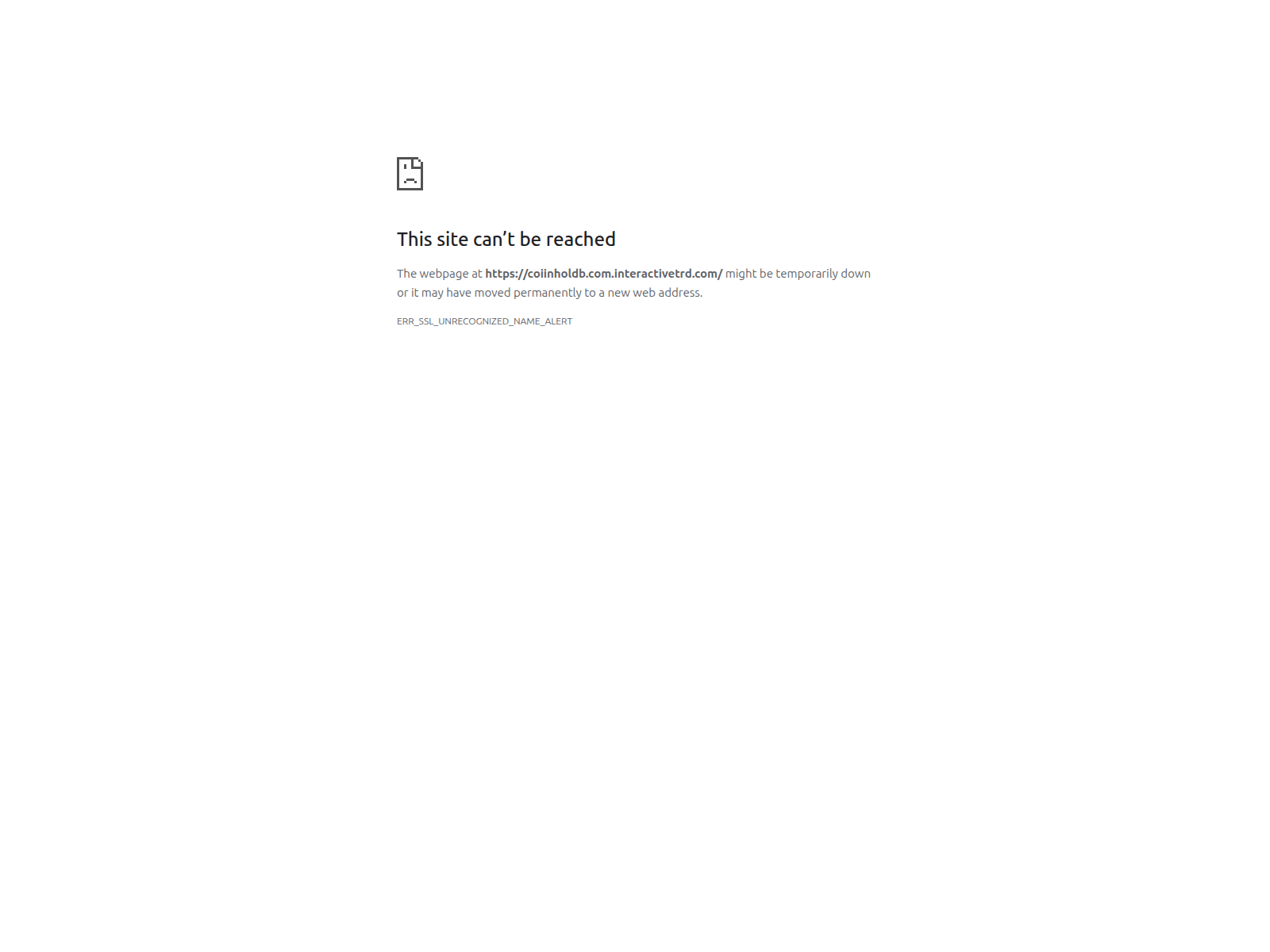 Screenshot of coiinholdb.com.interactivetrd.com
