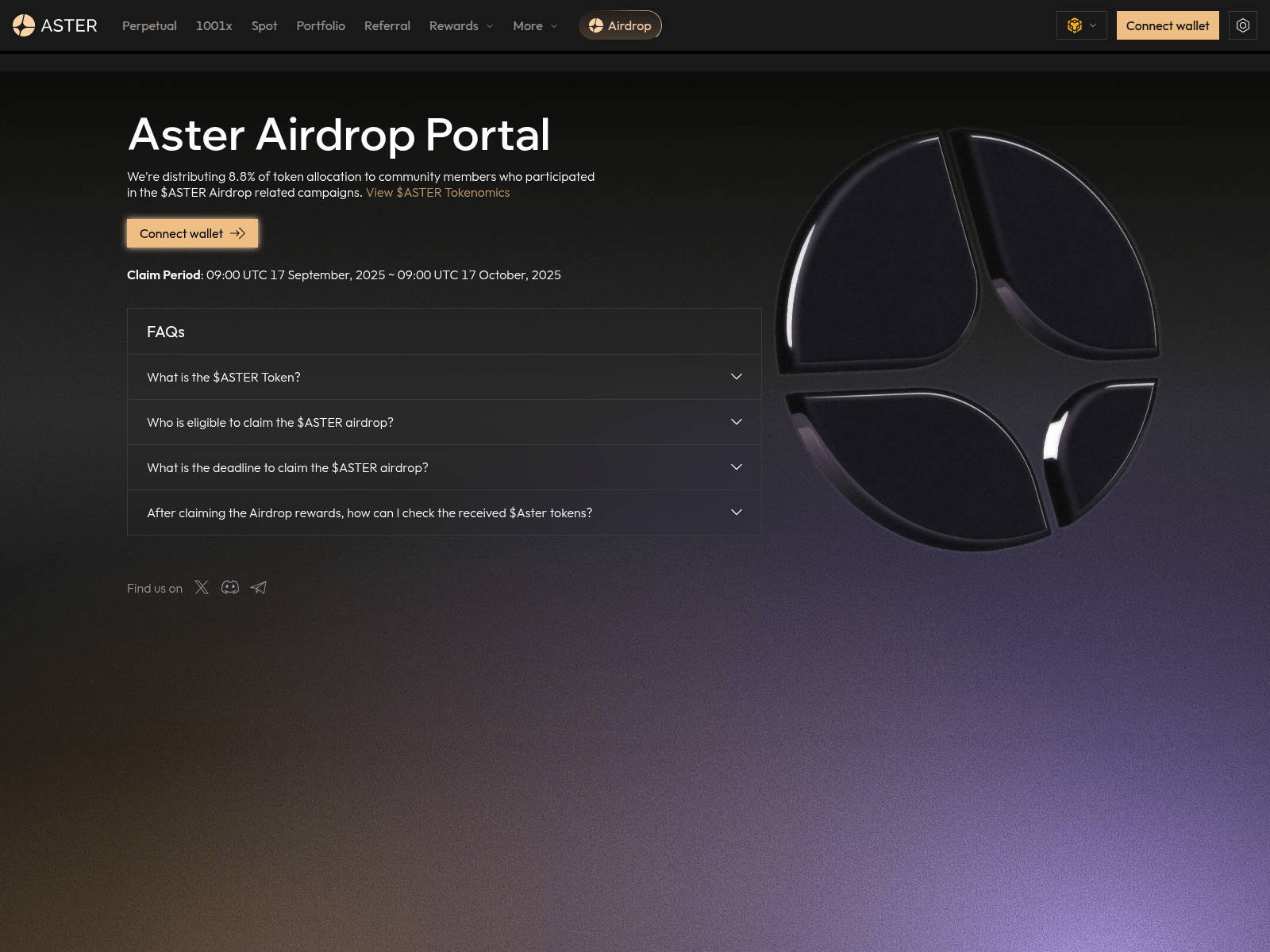 Screenshot of claim-aster.com