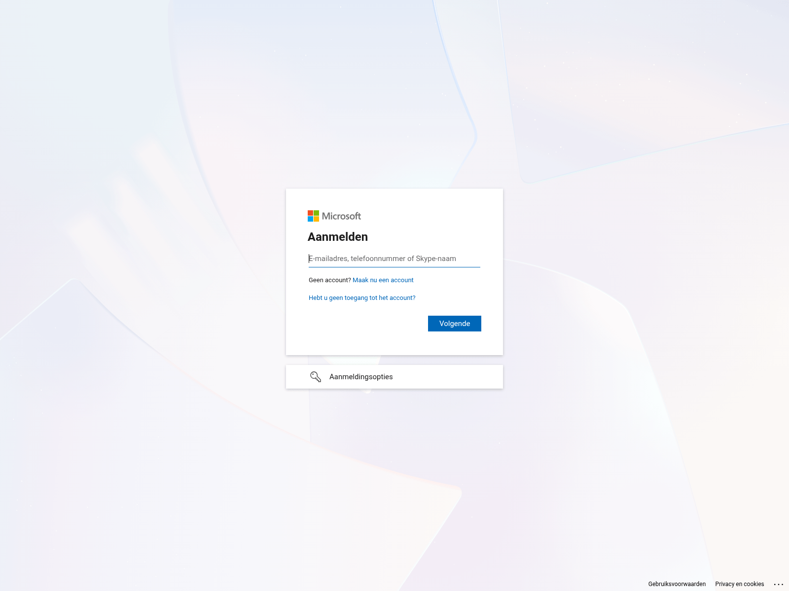 Screenshot of debak.ciamlogin.com