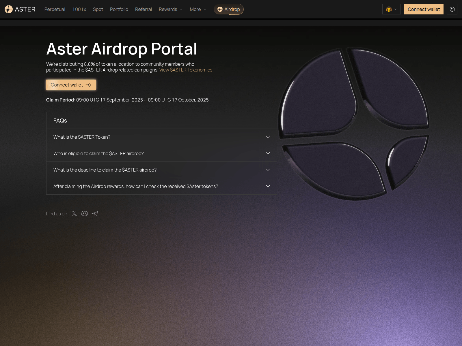 Screenshot of trades-asterdex.com