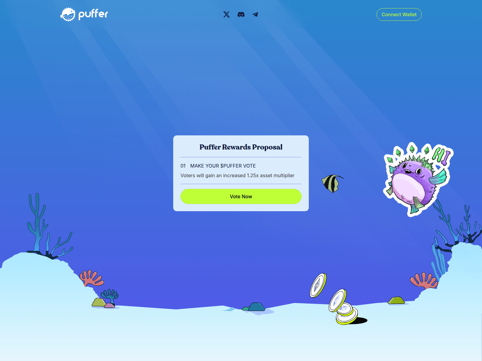 Screenshot of voting-puffer.app