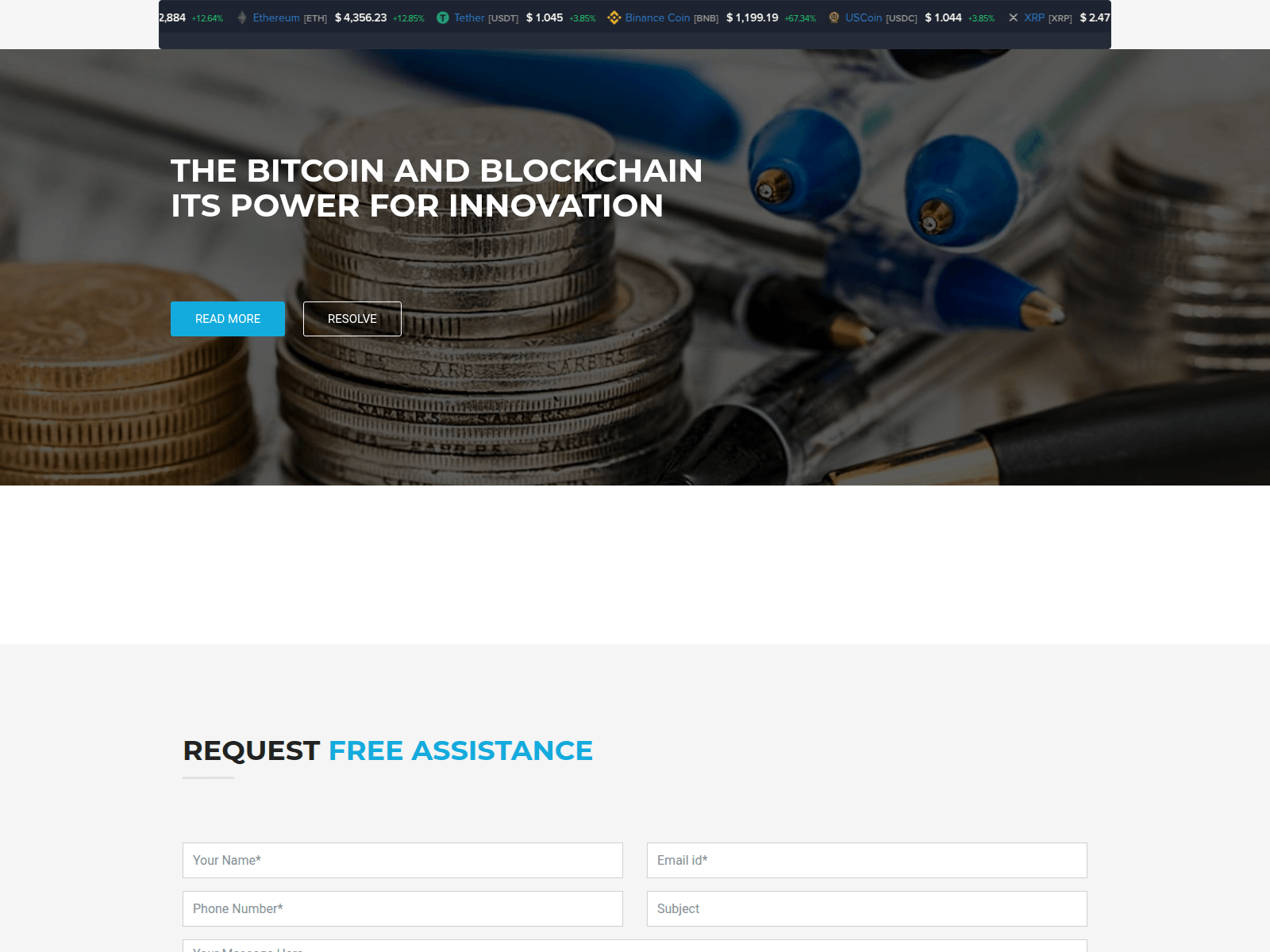 Screenshot of walletsetting.org