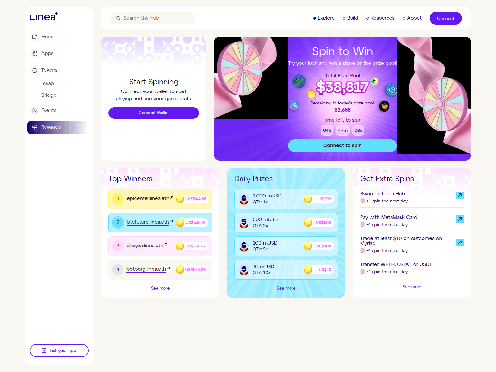 Screenshot of app-linea.uno
