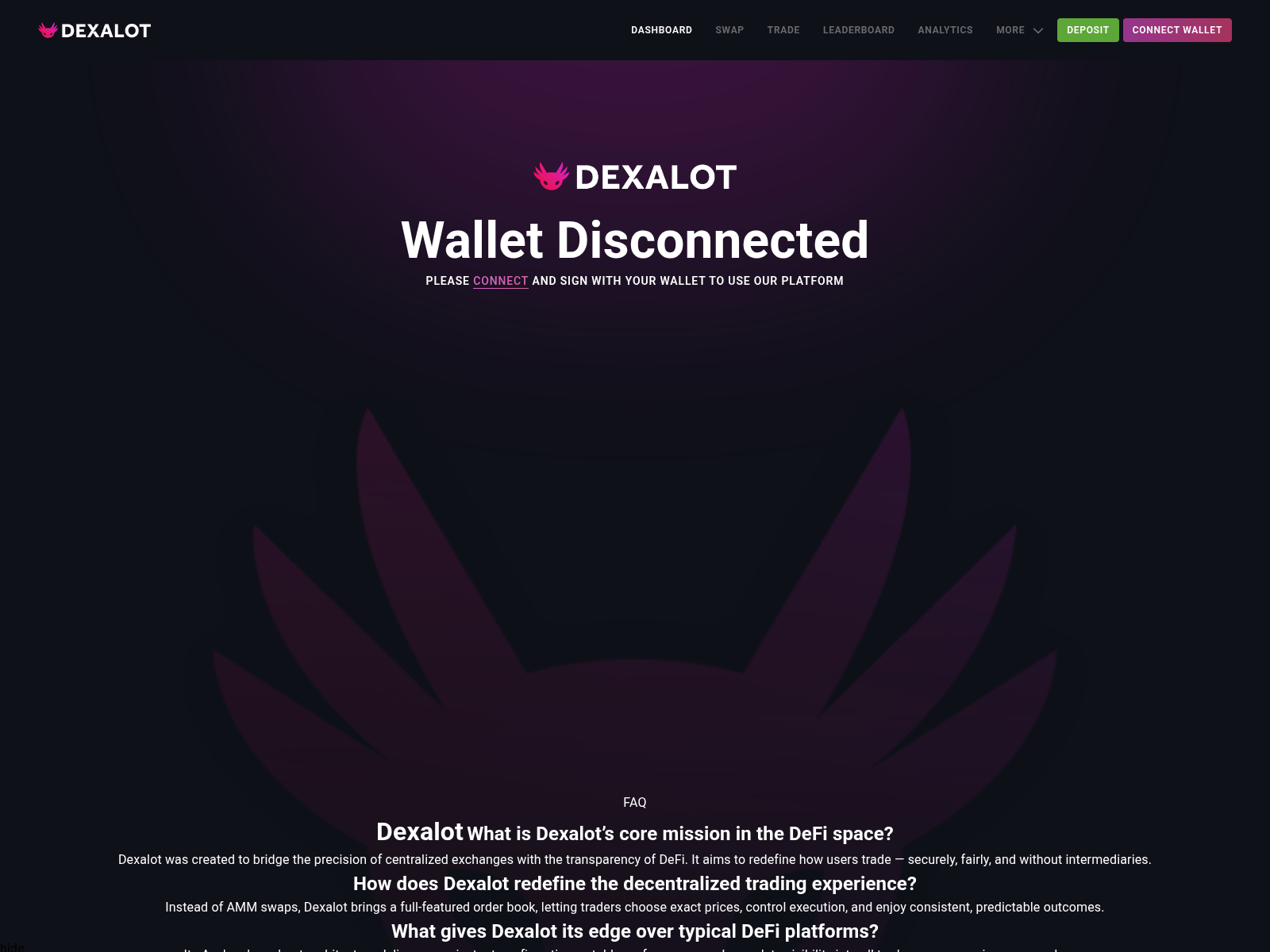 Screenshot of dexaelottrade.org