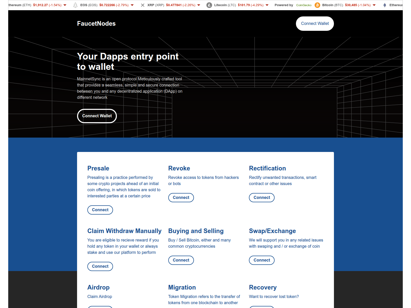 Screenshot of queuedapps.xyz