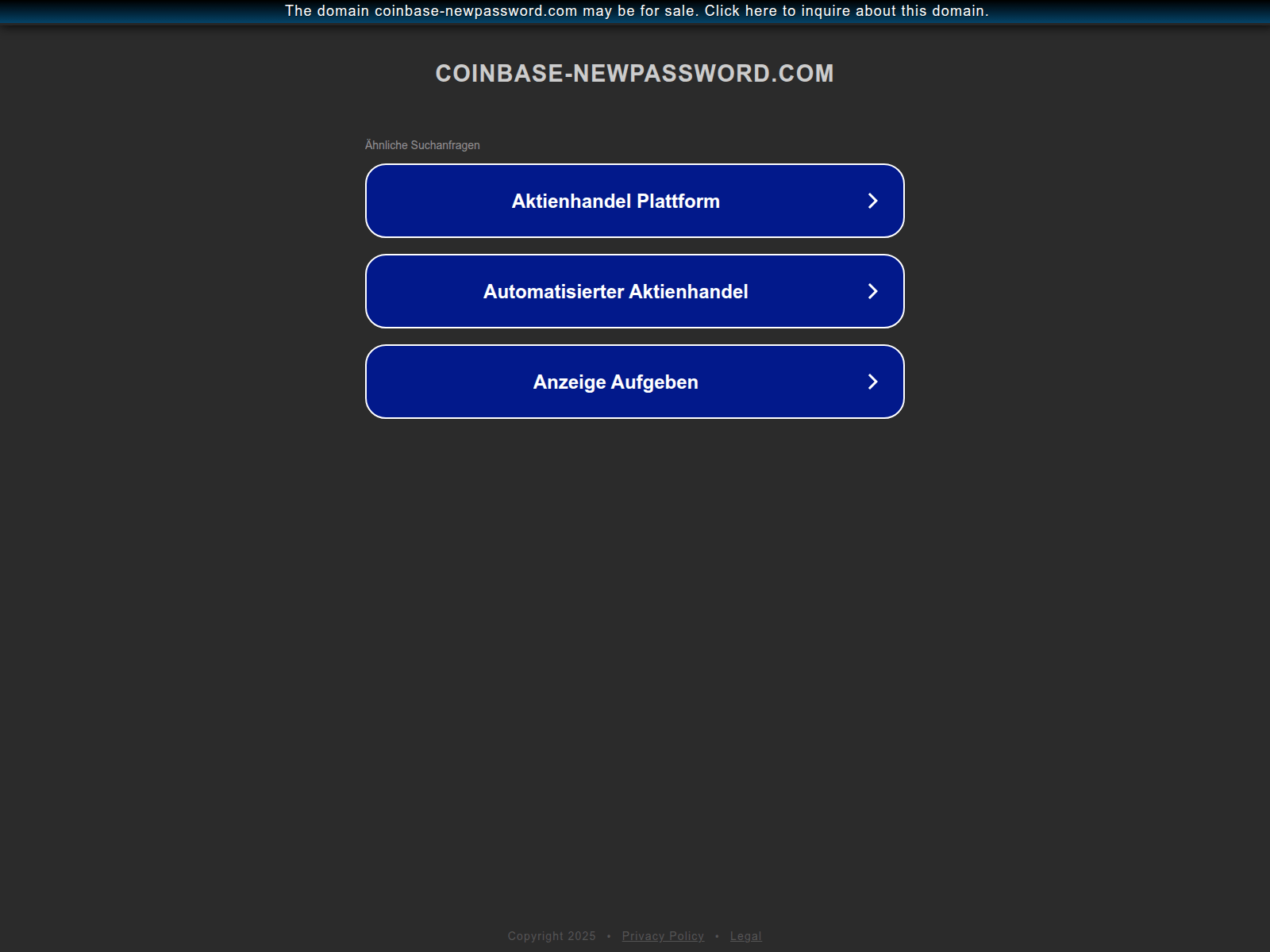 Screenshot of ww25.proxy.coinbase-newpassword.com