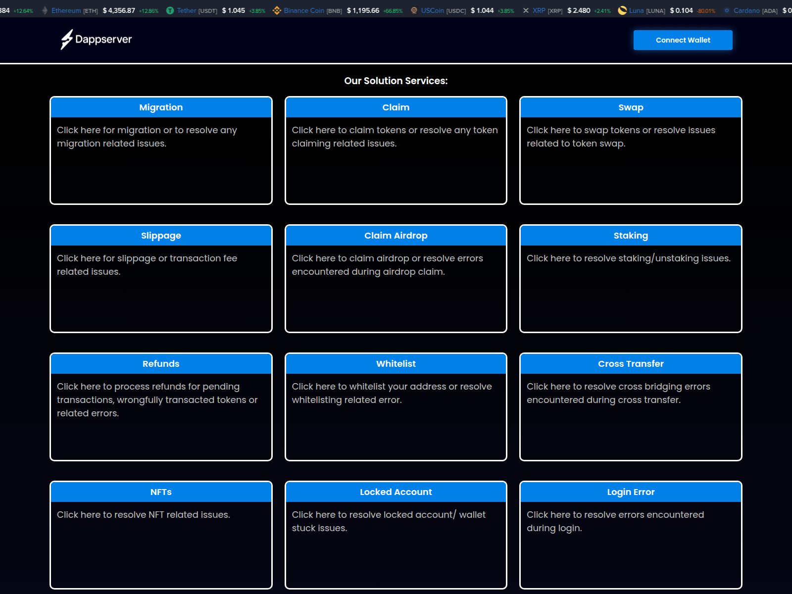 Screenshot of serverfix.icu