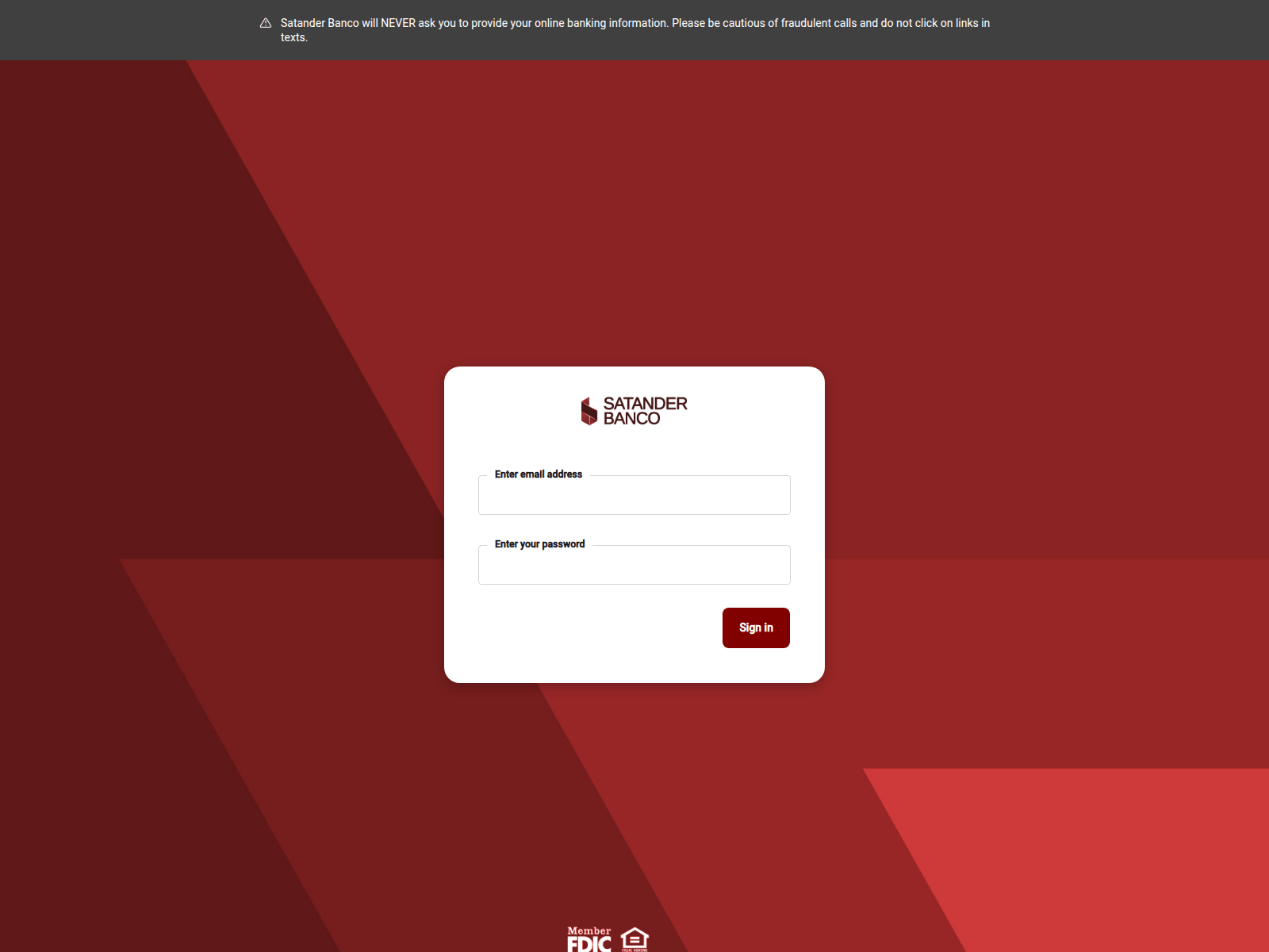 Screenshot of my.satanderbanco.online