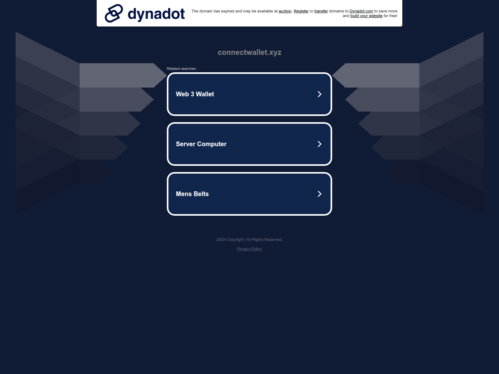 Screenshot of admin.connectwallet.xyz