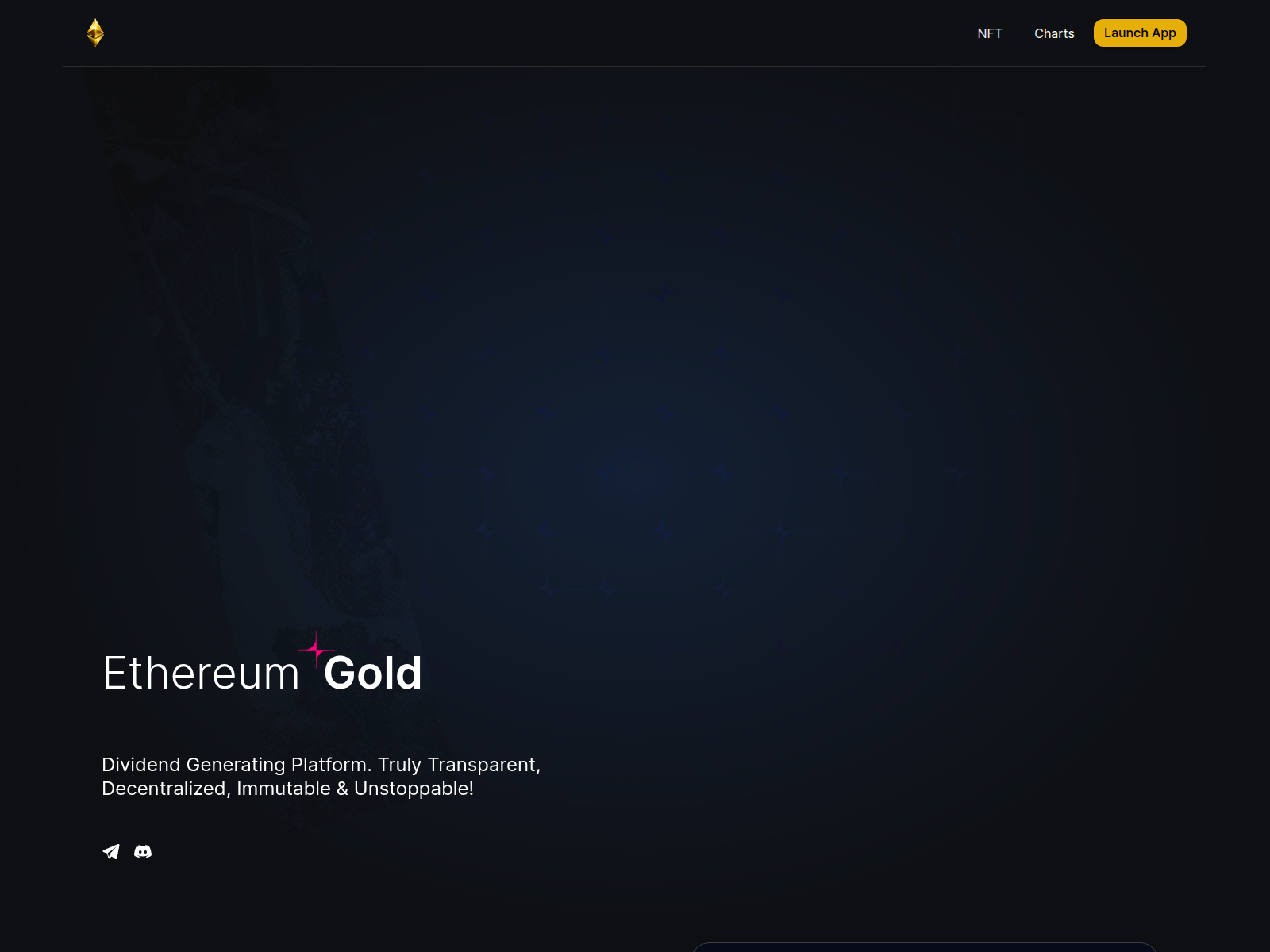 Screenshot of ethereum-gold.github.io