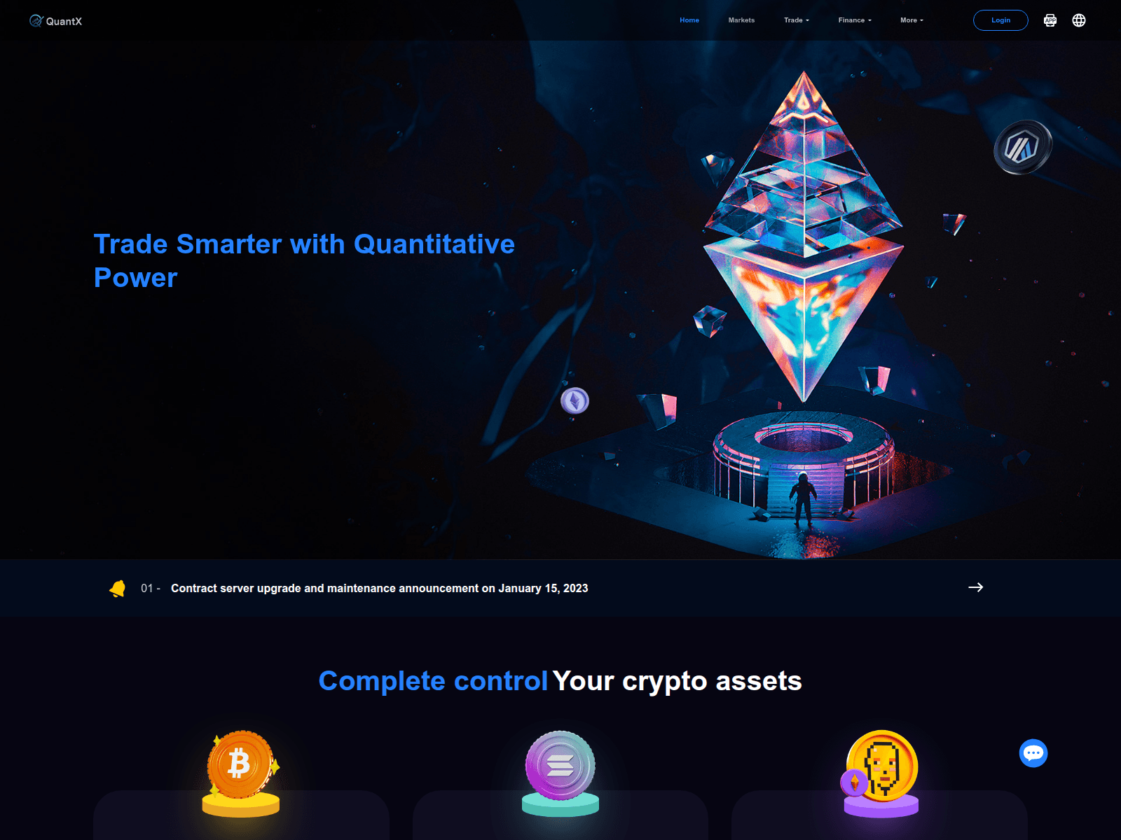 Screenshot of quantxex.com
