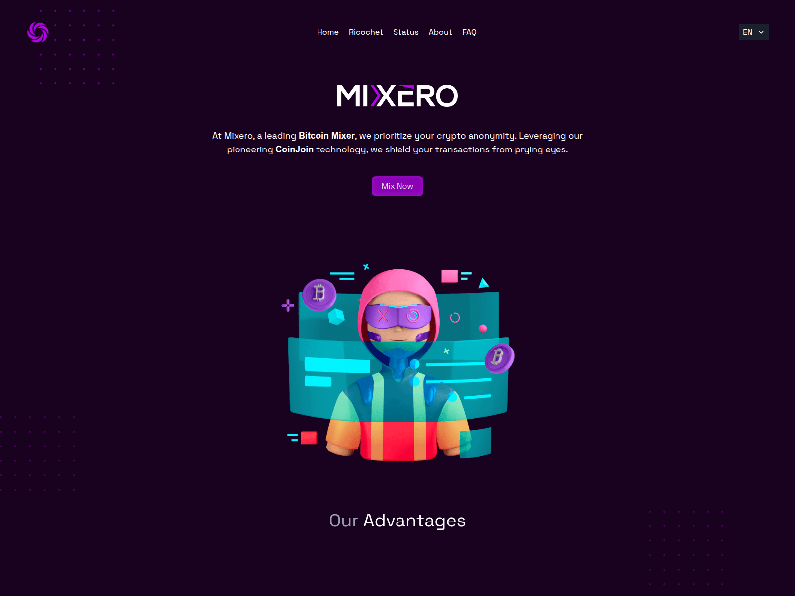 Screenshot of mixero.biz