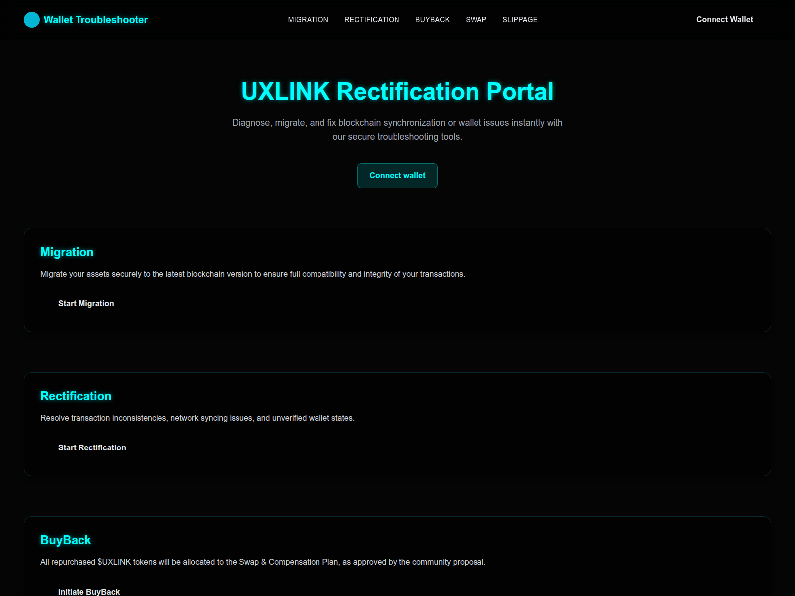 Screenshot of walletportal.live