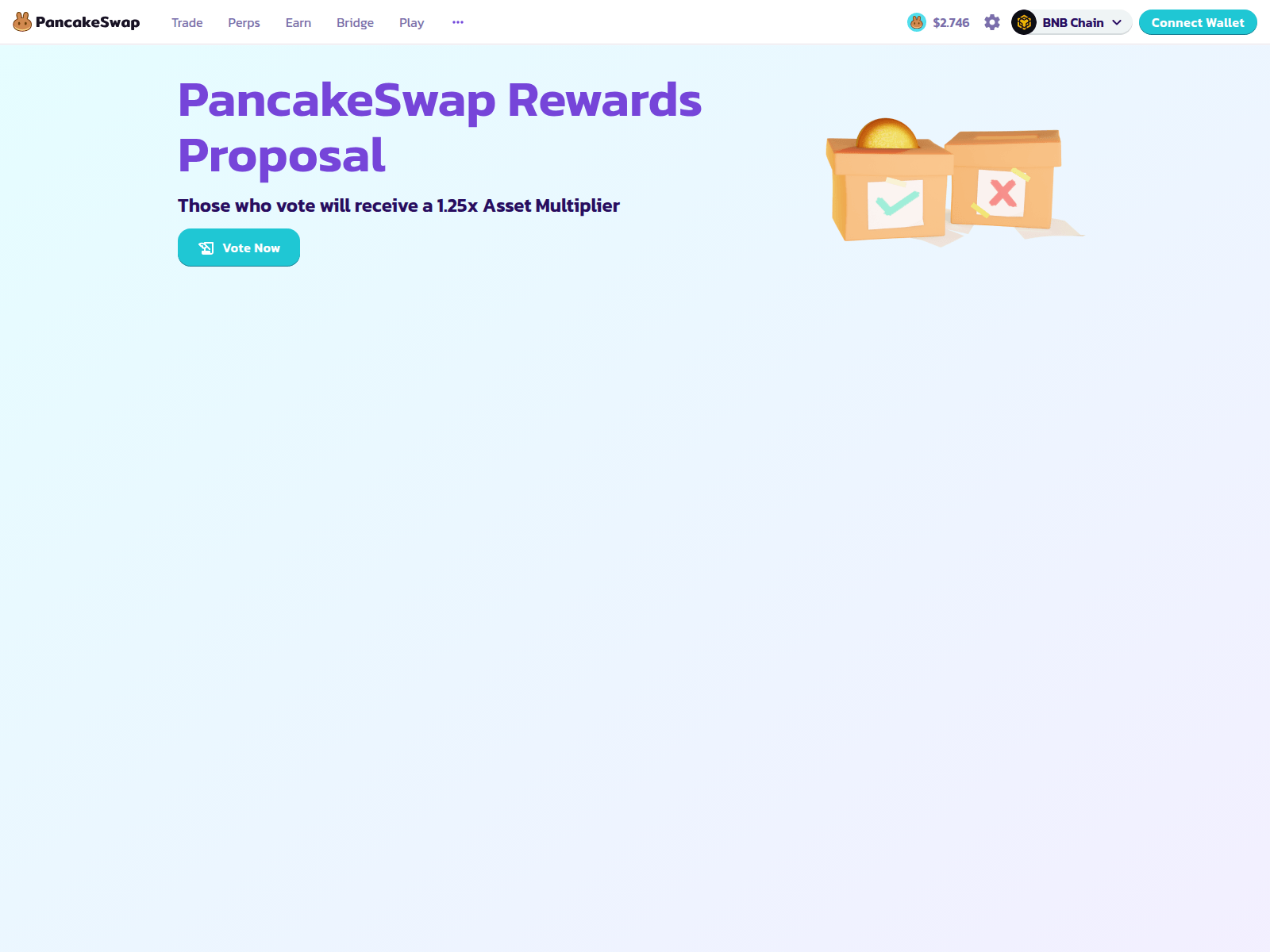 Screenshot of vote-pancakeswap.app