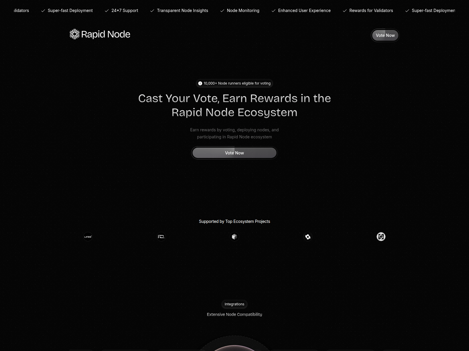 Screenshot of vote-rapidnode.xyz