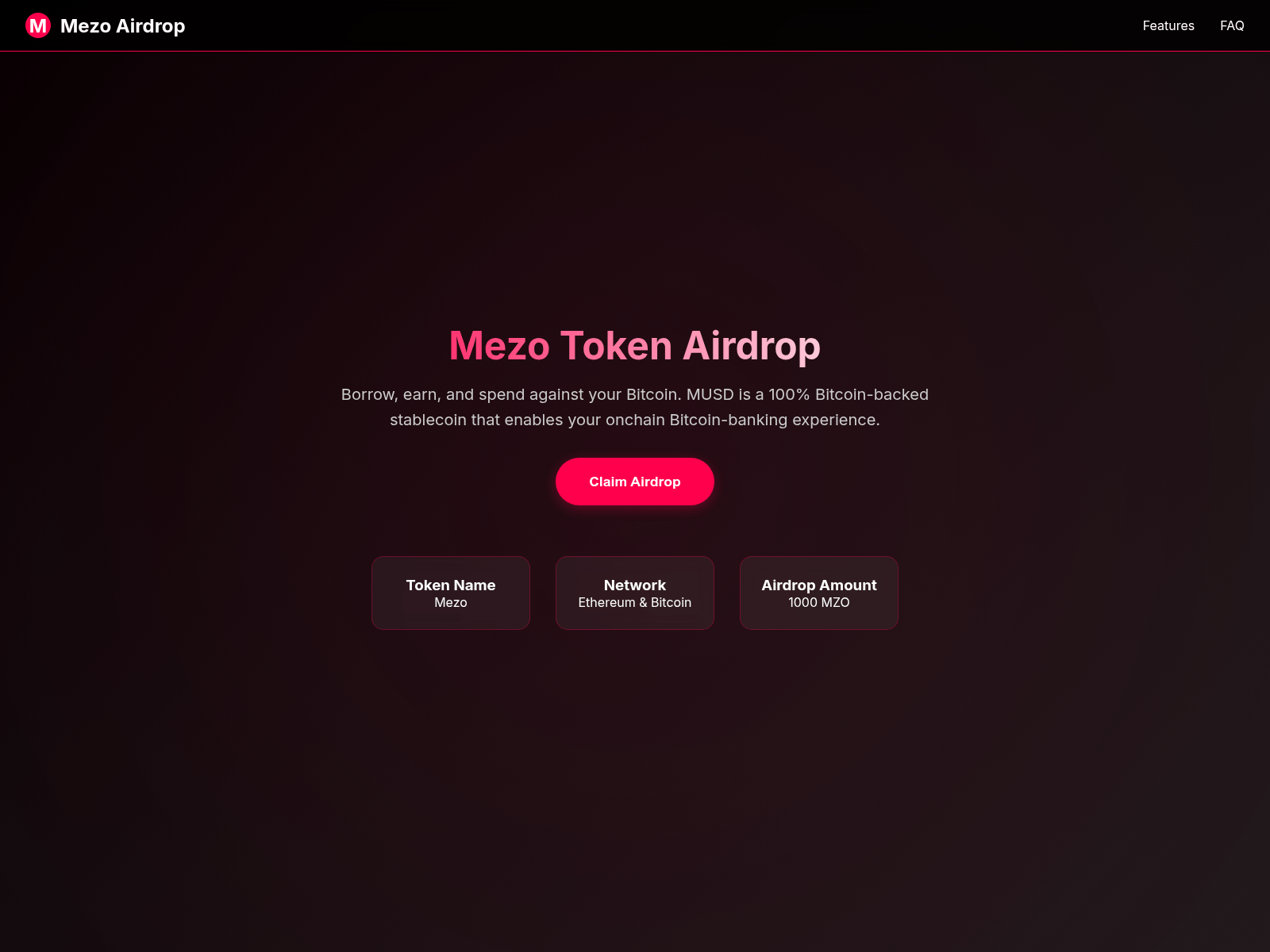 Screenshot of mezoairdrop.xyz