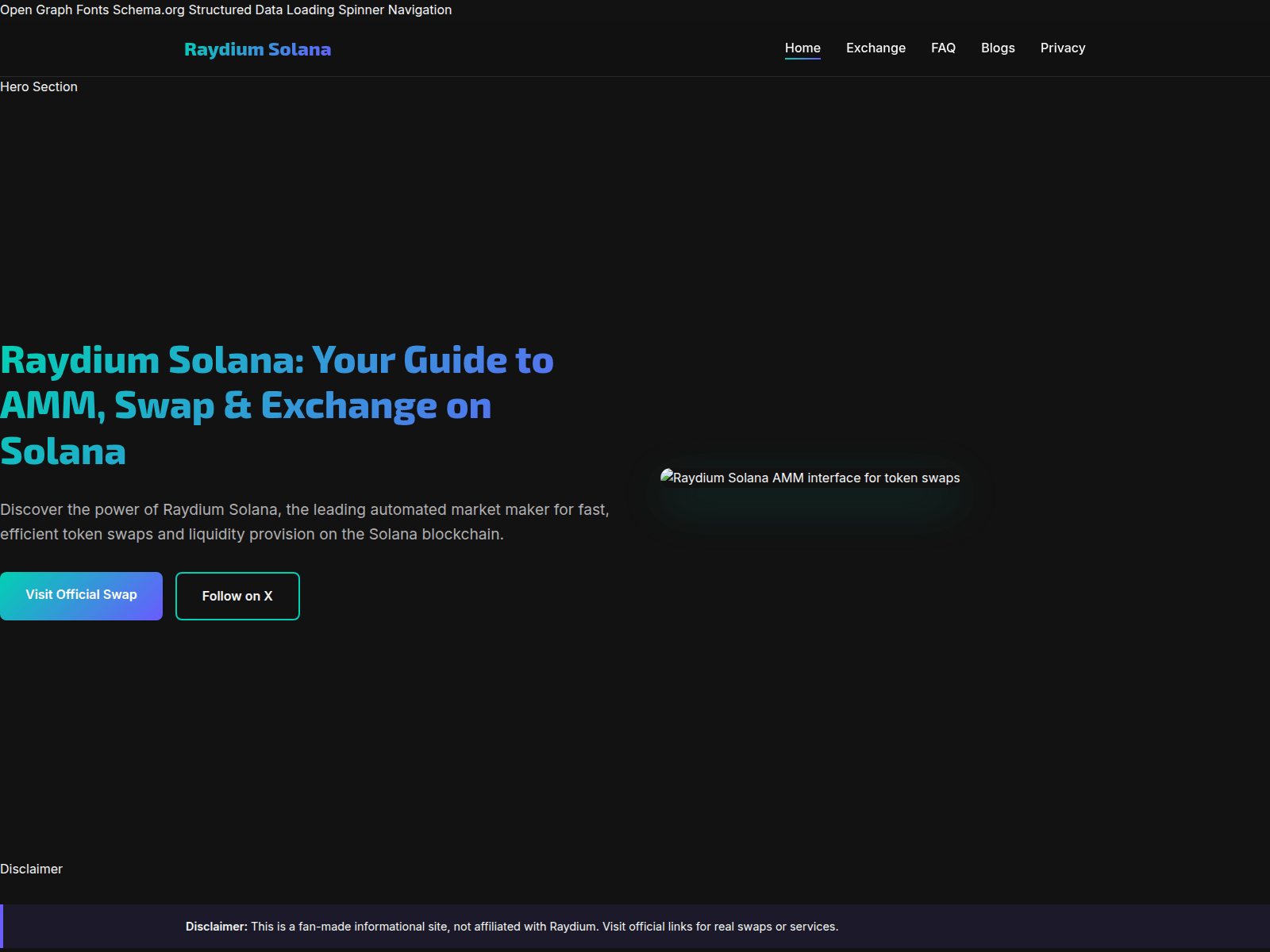 Screenshot of raydium-solana.org
