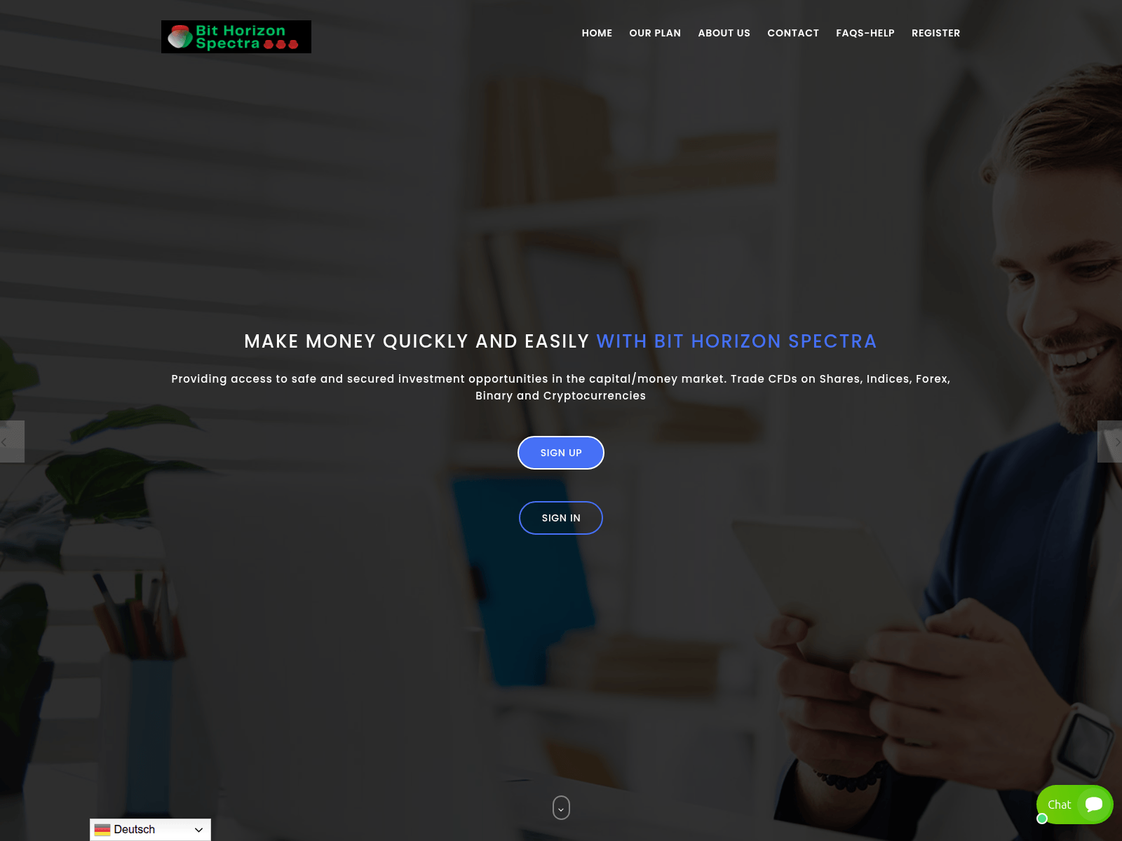 Screenshot of bithorizonspectra.com
